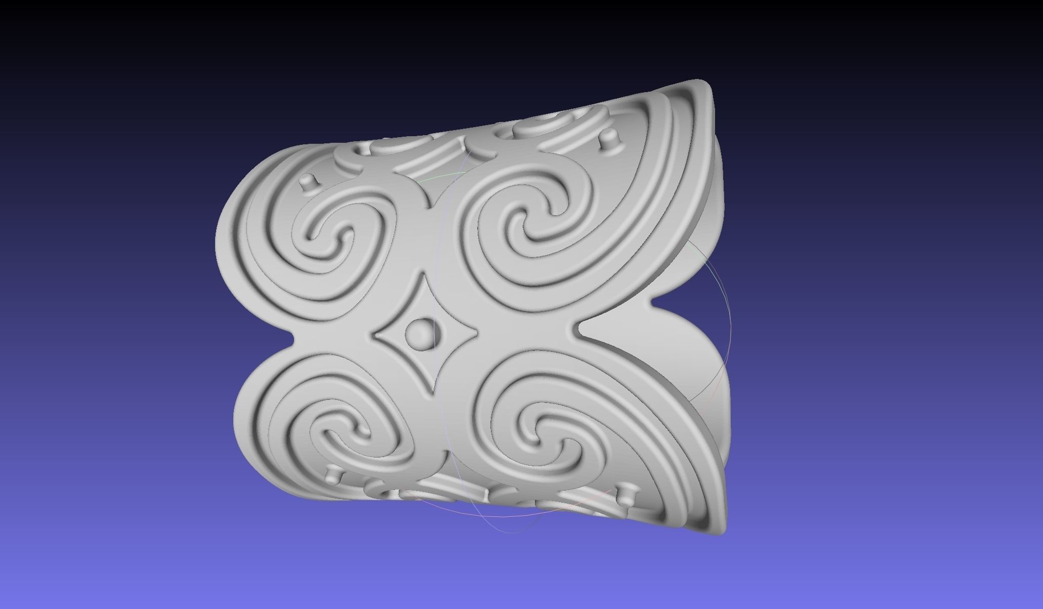 How To Train Your Dragon Patterned Wedding Bracelet 3D print model_21