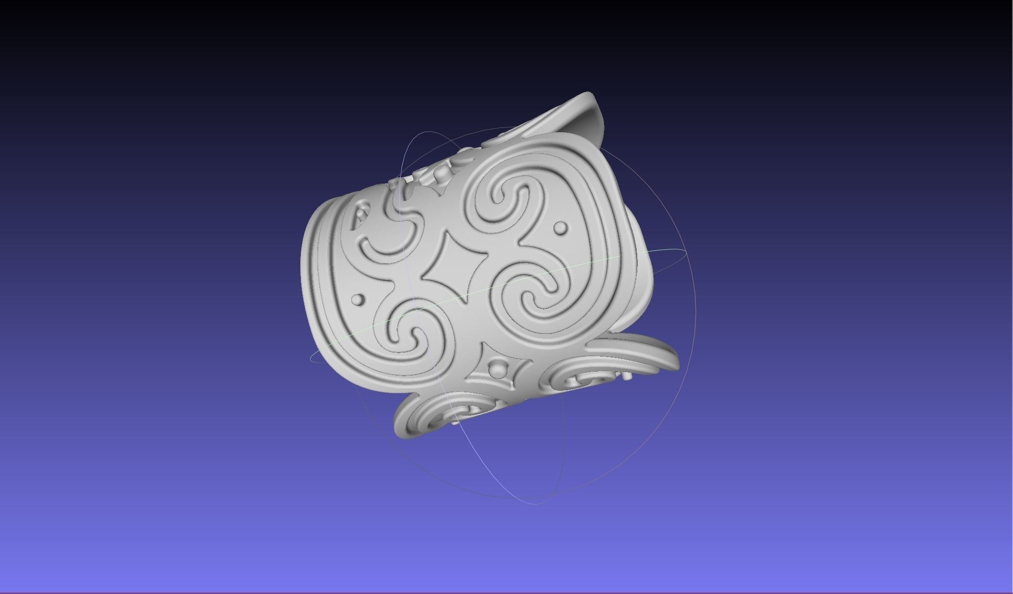 How To Train Your Dragon Patterned Wedding Bracelet 3D print model_18