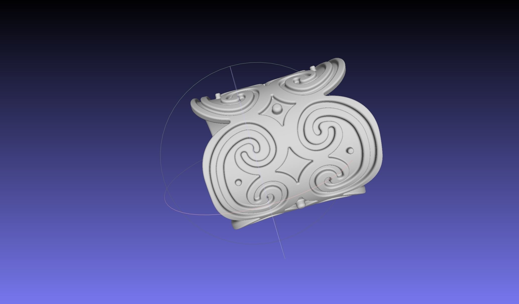 How To Train Your Dragon Patterned Wedding Bracelet 3D print model_11