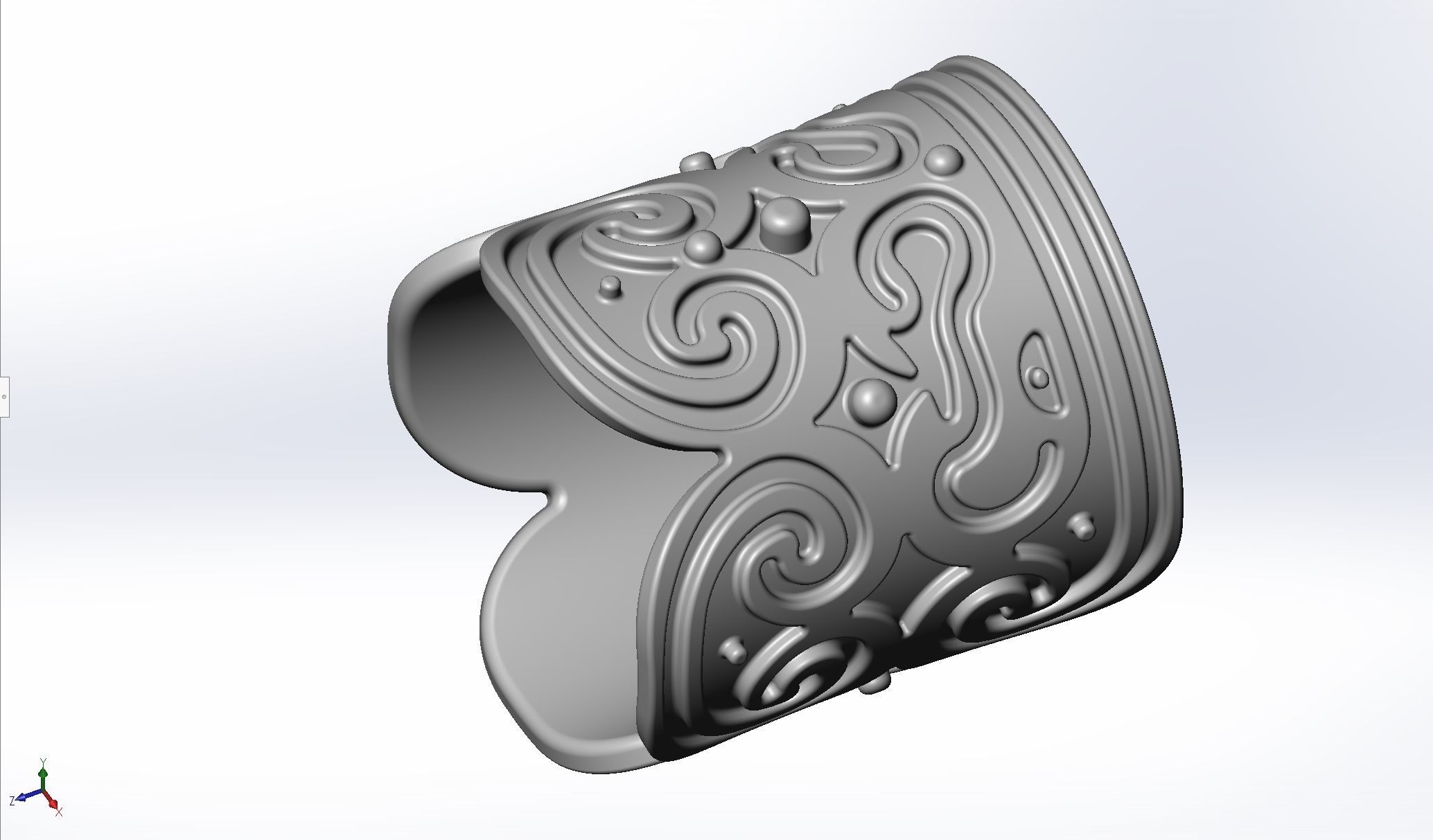 How To Train Your Dragon Patterned Wedding Bracelet 3D print model_14