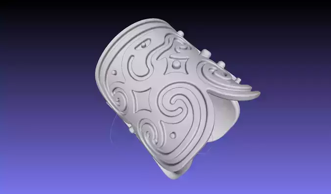 How To Train Your Dragon Patterned Wedding Bracelet 3D print model