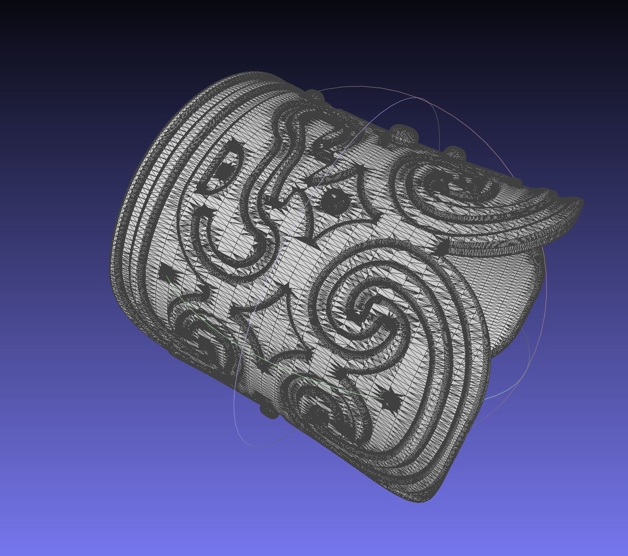 How To Train Your Dragon Patterned Wedding Bracelet 3D print model_28