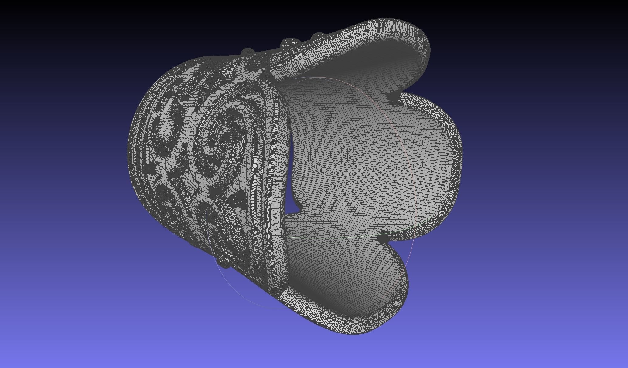 How To Train Your Dragon Patterned Wedding Bracelet 3D print model_13