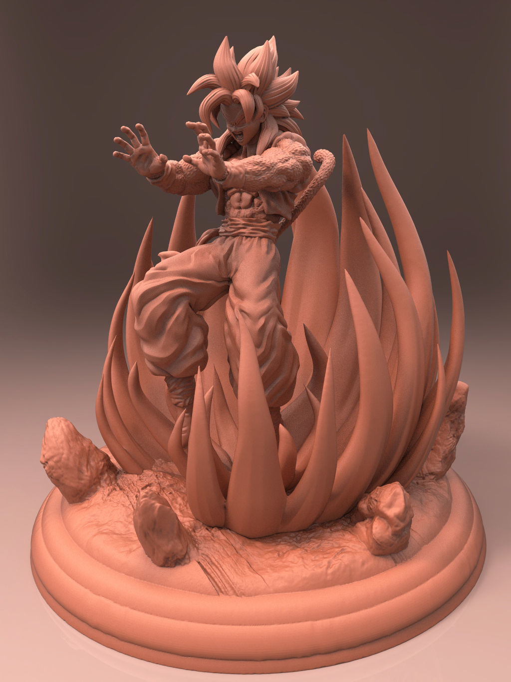 Gogeta ss4 3d print 3D print model_3