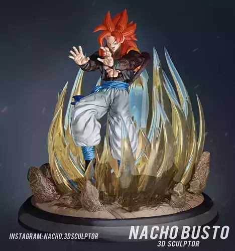 Gogeta ss4 3d print 3D print model