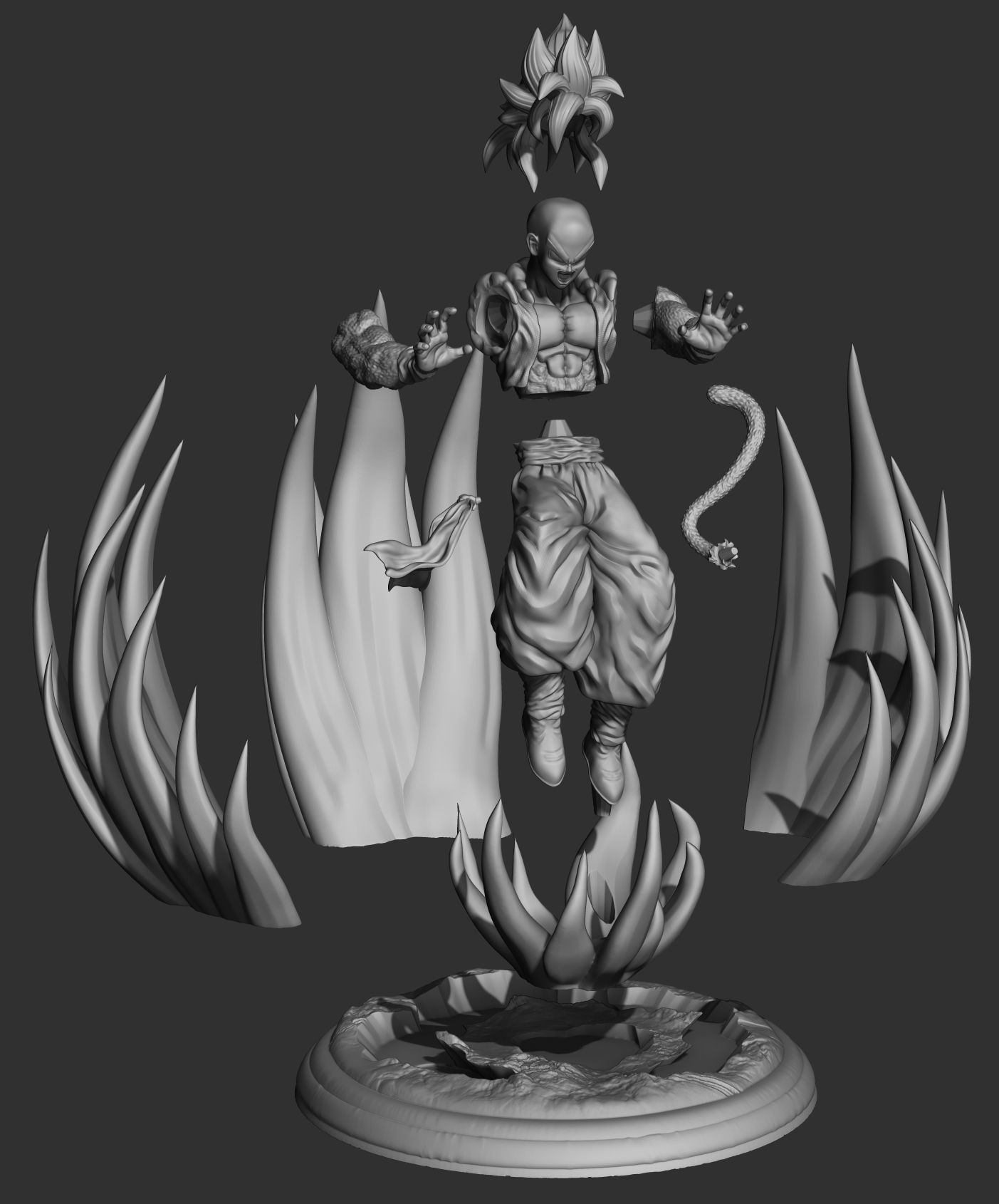 Gogeta ss4 3d print 3D print model_5