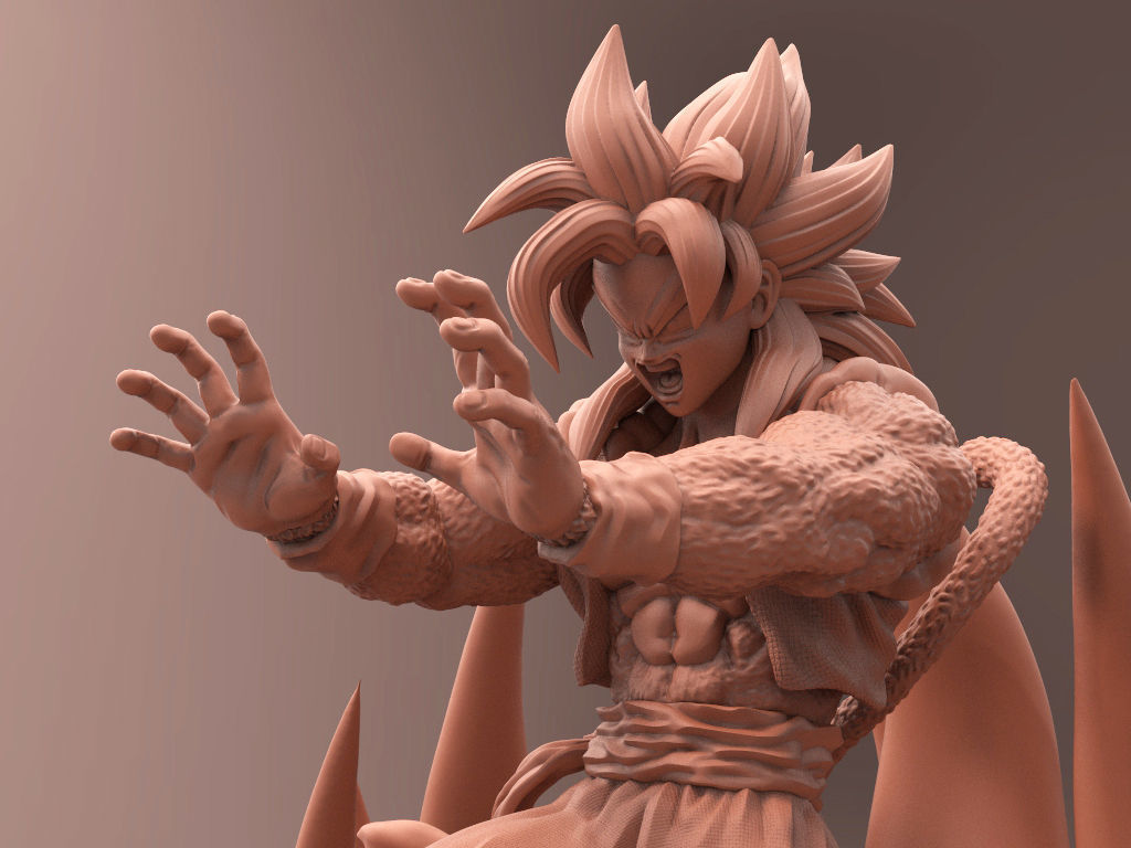 Gogeta ss4 3d print 3D print model_4