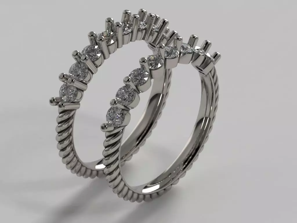 diamond weave bands 3D print model