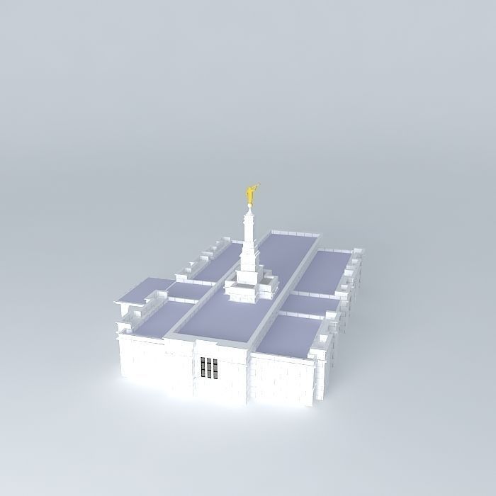 Templo Mormon (M). Free 3D model_1