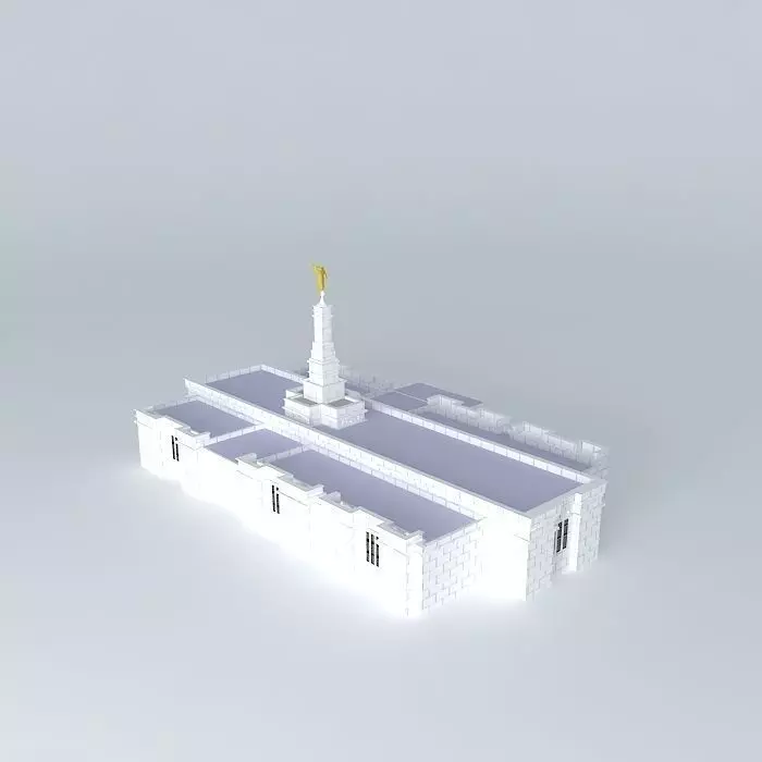 Templo Mormon (M). Free 3D model_0