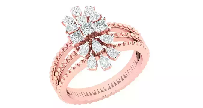 Women ring 3dm stl render detail 3D print model