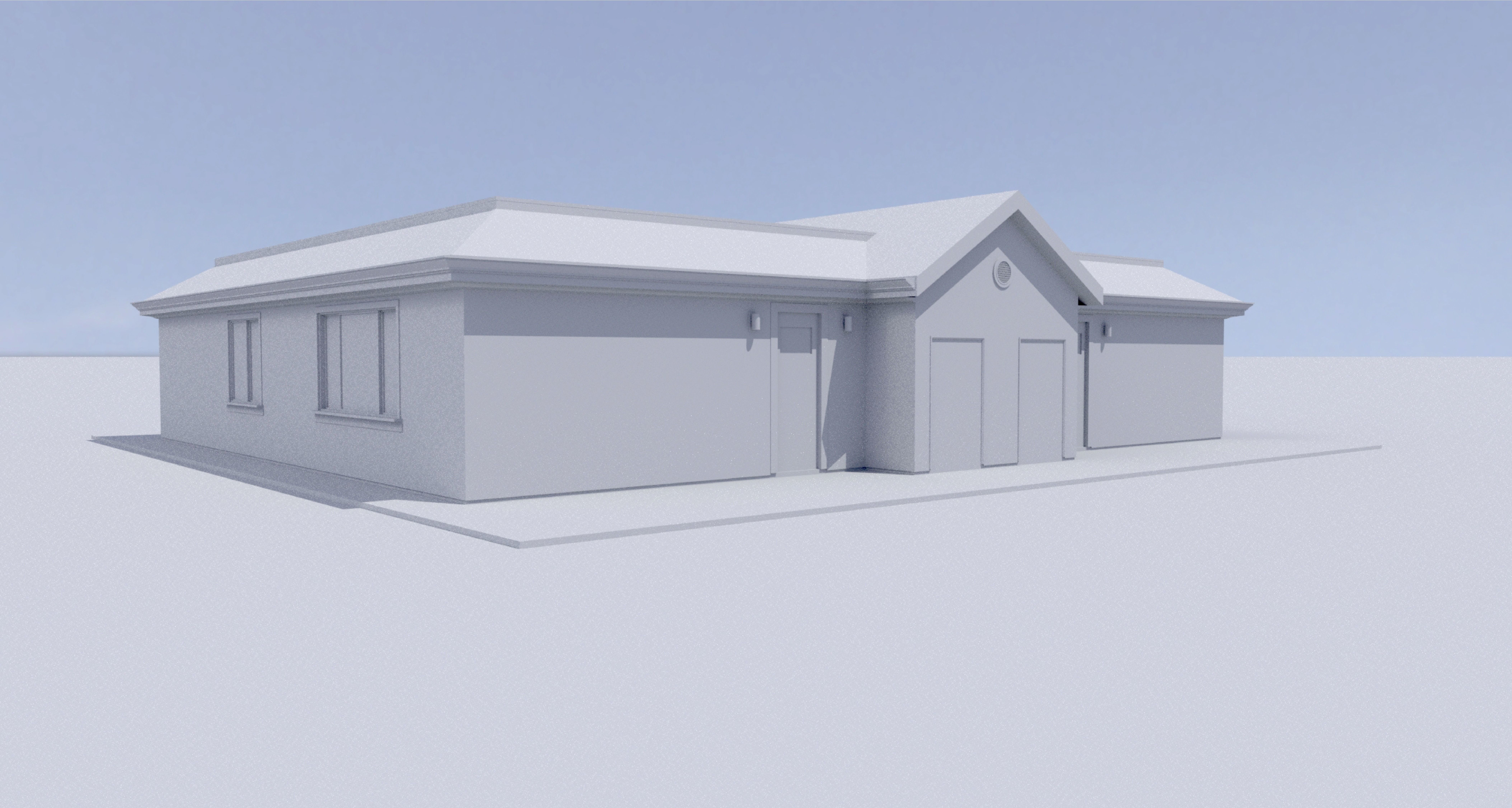 Duplex Residential Architecture and Development with CAD  Plan 3D model_22