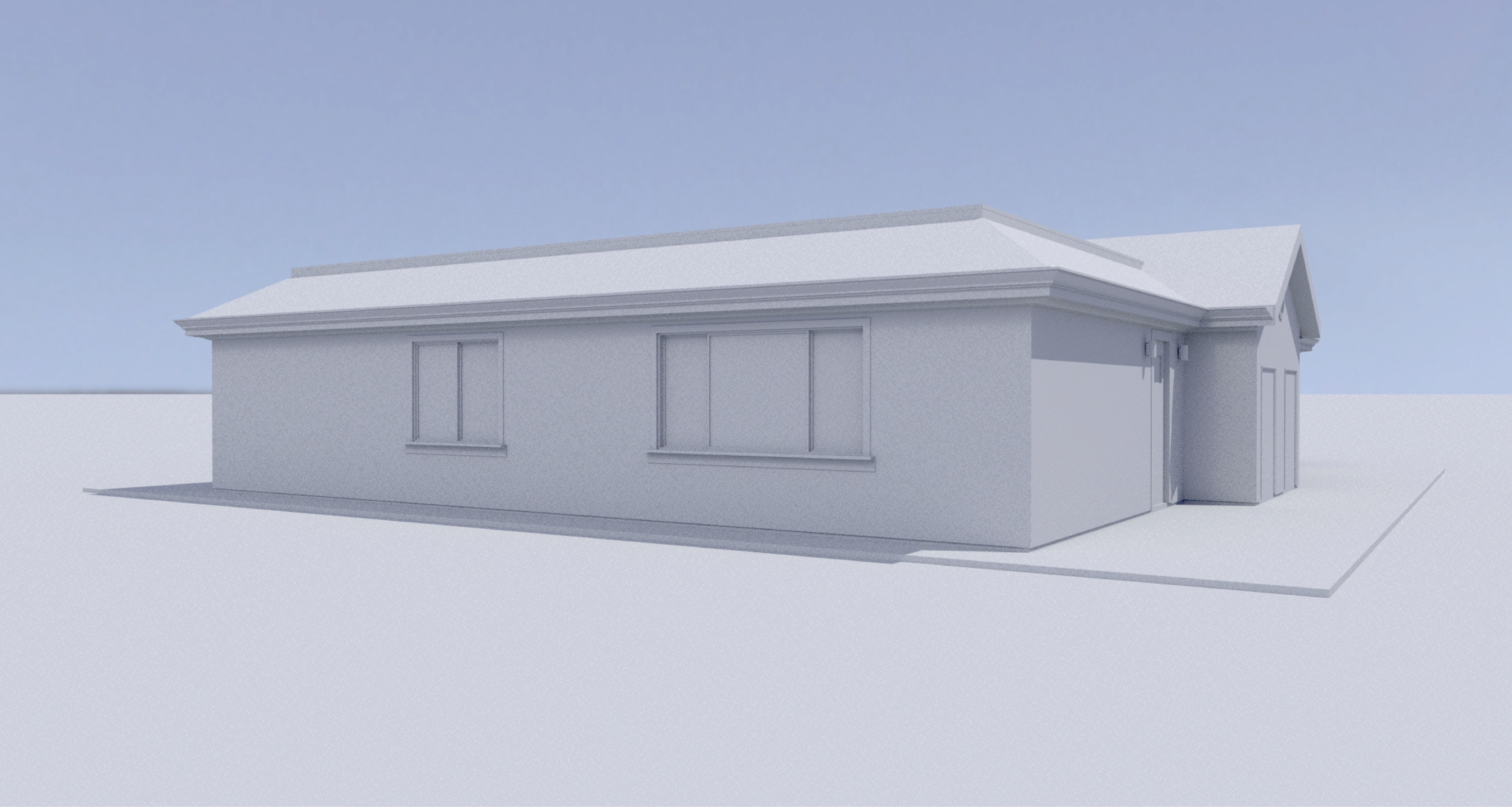 Duplex Residential Architecture and Development with CAD  Plan 3D model_14