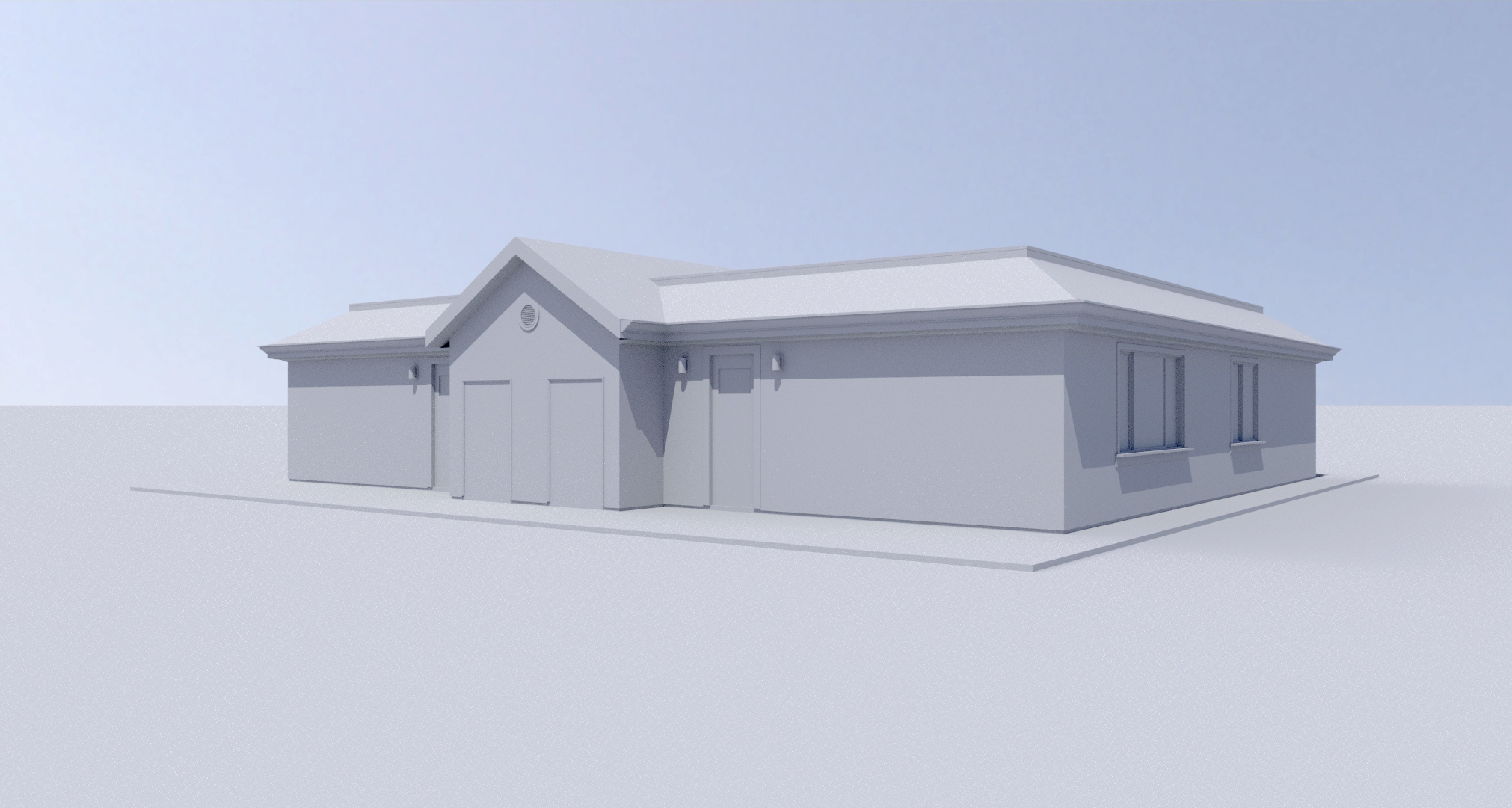 Duplex Residential Architecture and Development with CAD  Plan 3D model_16