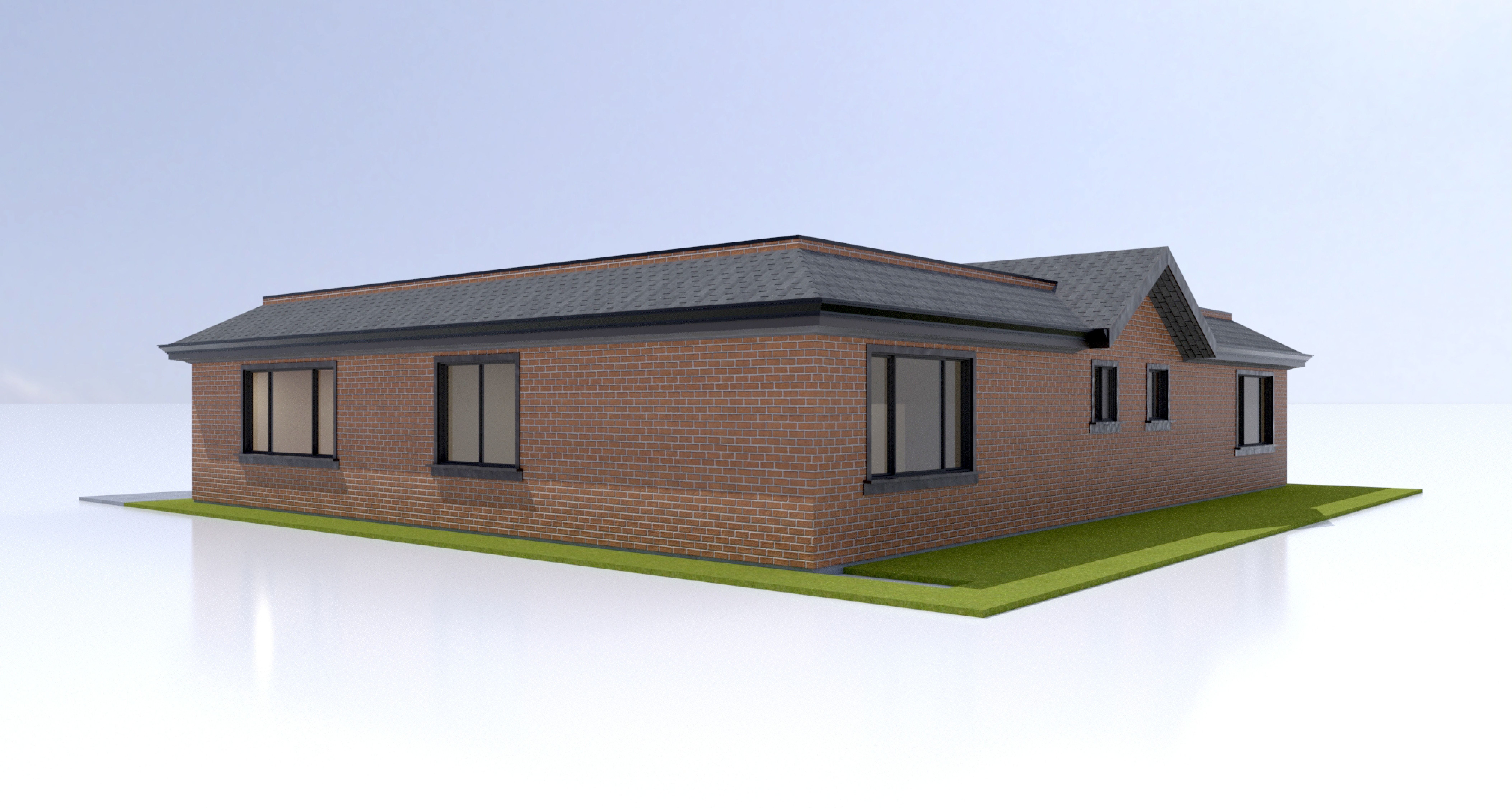 Duplex Residential Architecture and Development with CAD  Plan 3D model_3