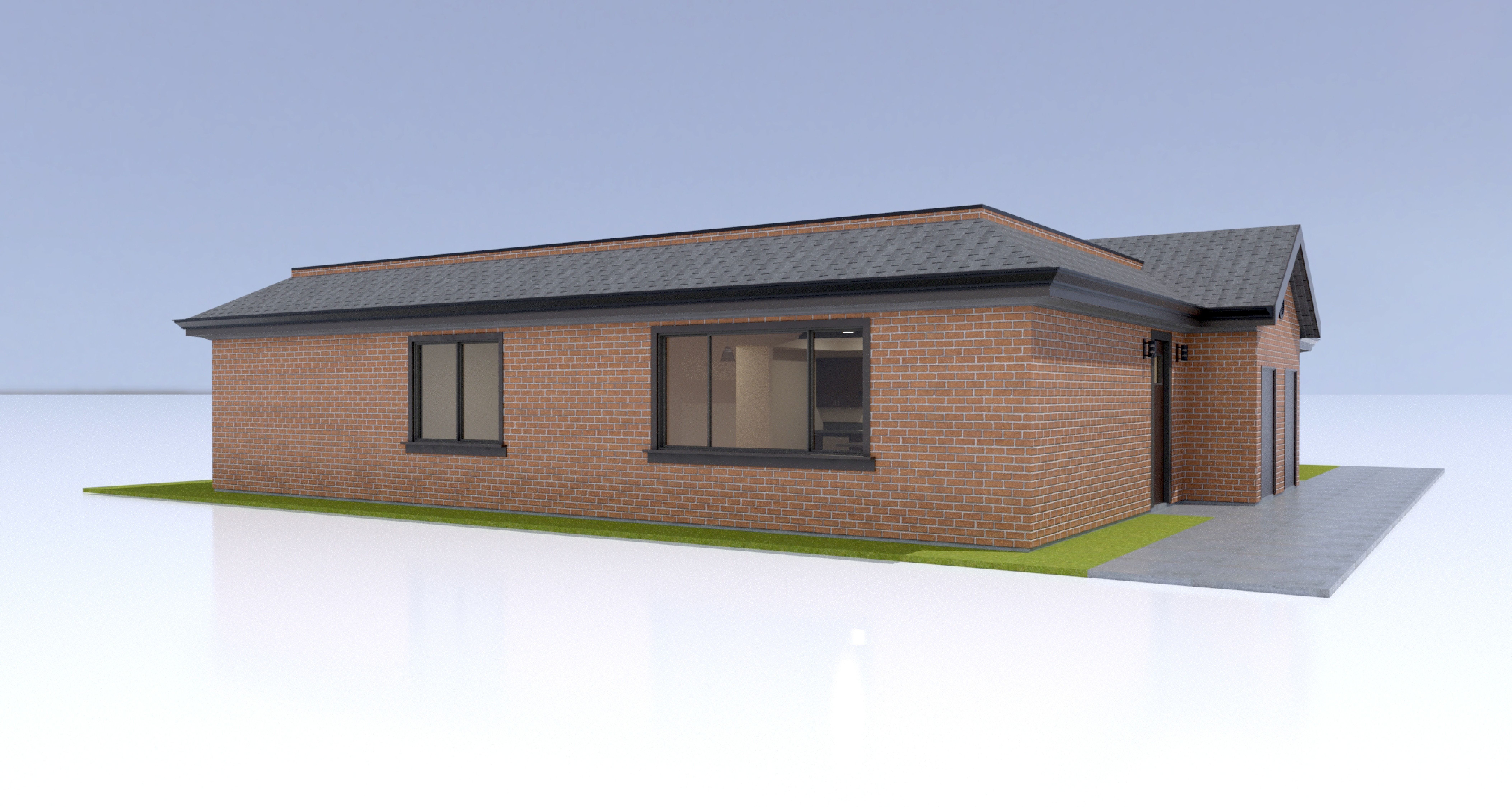Duplex Residential Architecture and Development with CAD  Plan 3D model_7