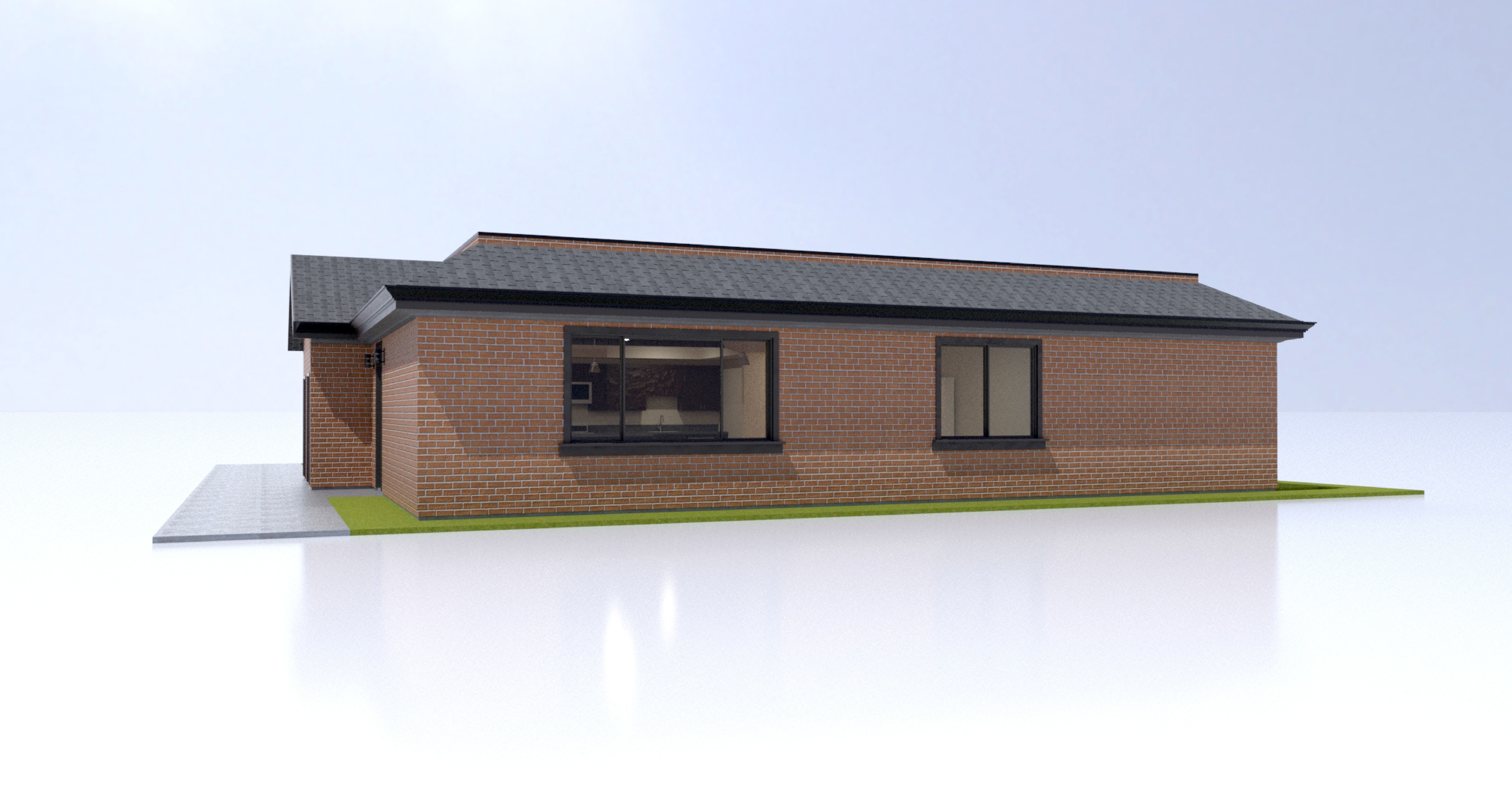 Duplex Residential Architecture and Development with CAD  Plan 3D model_5