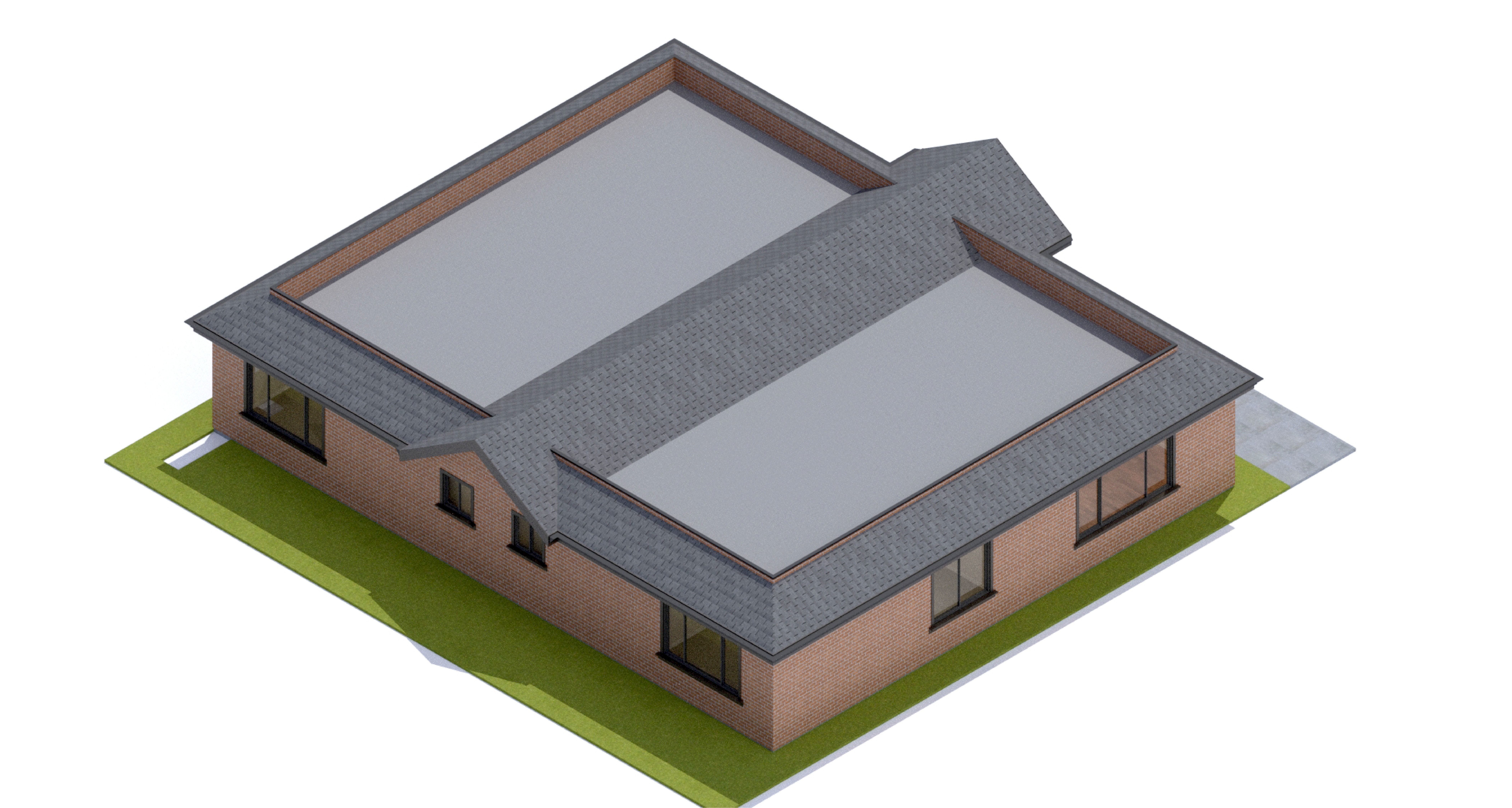 Duplex Residential Architecture and Development with CAD  Plan 3D model_12