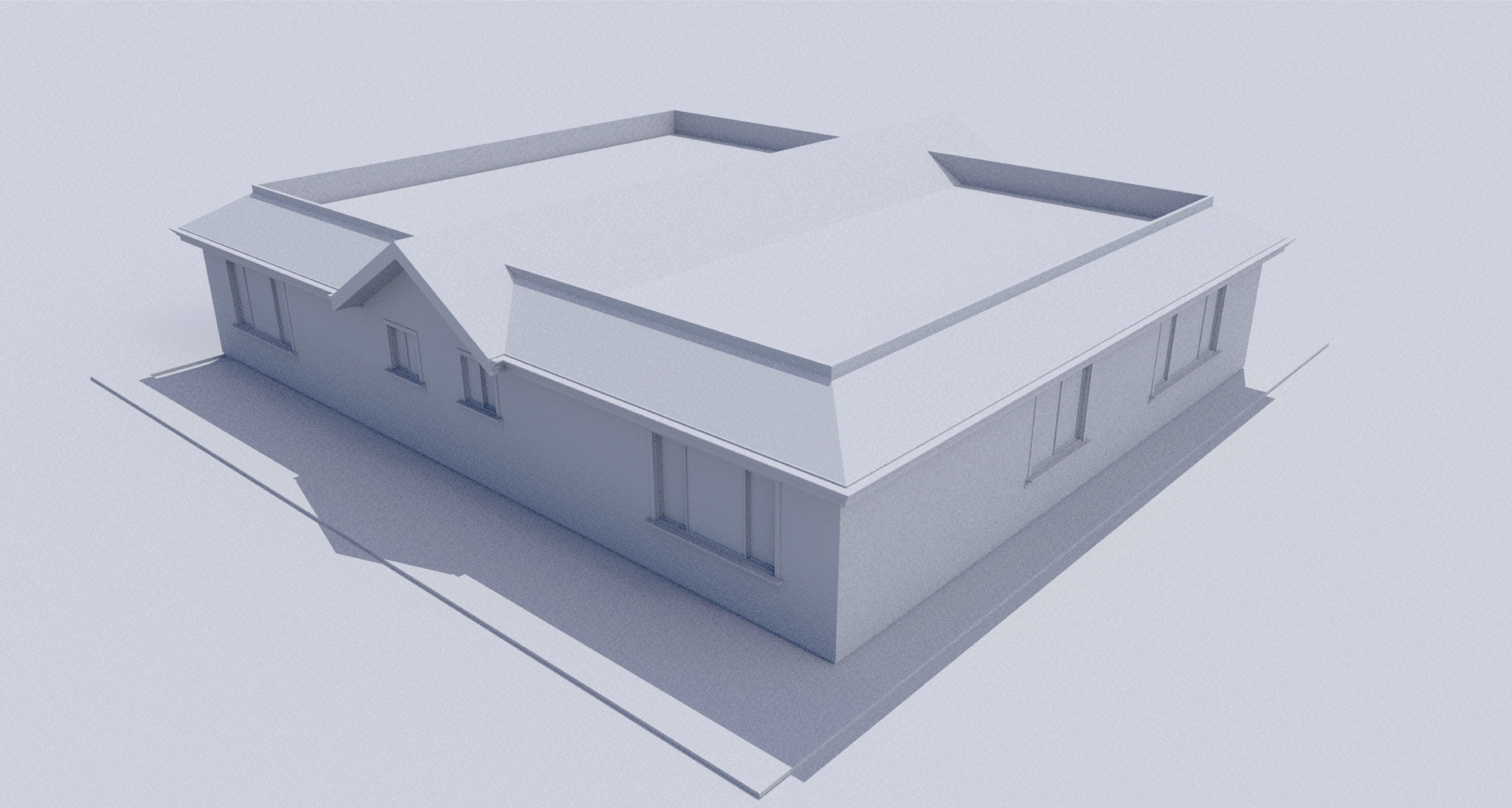 Duplex Residential Architecture and Development with CAD  Plan 3D model_21