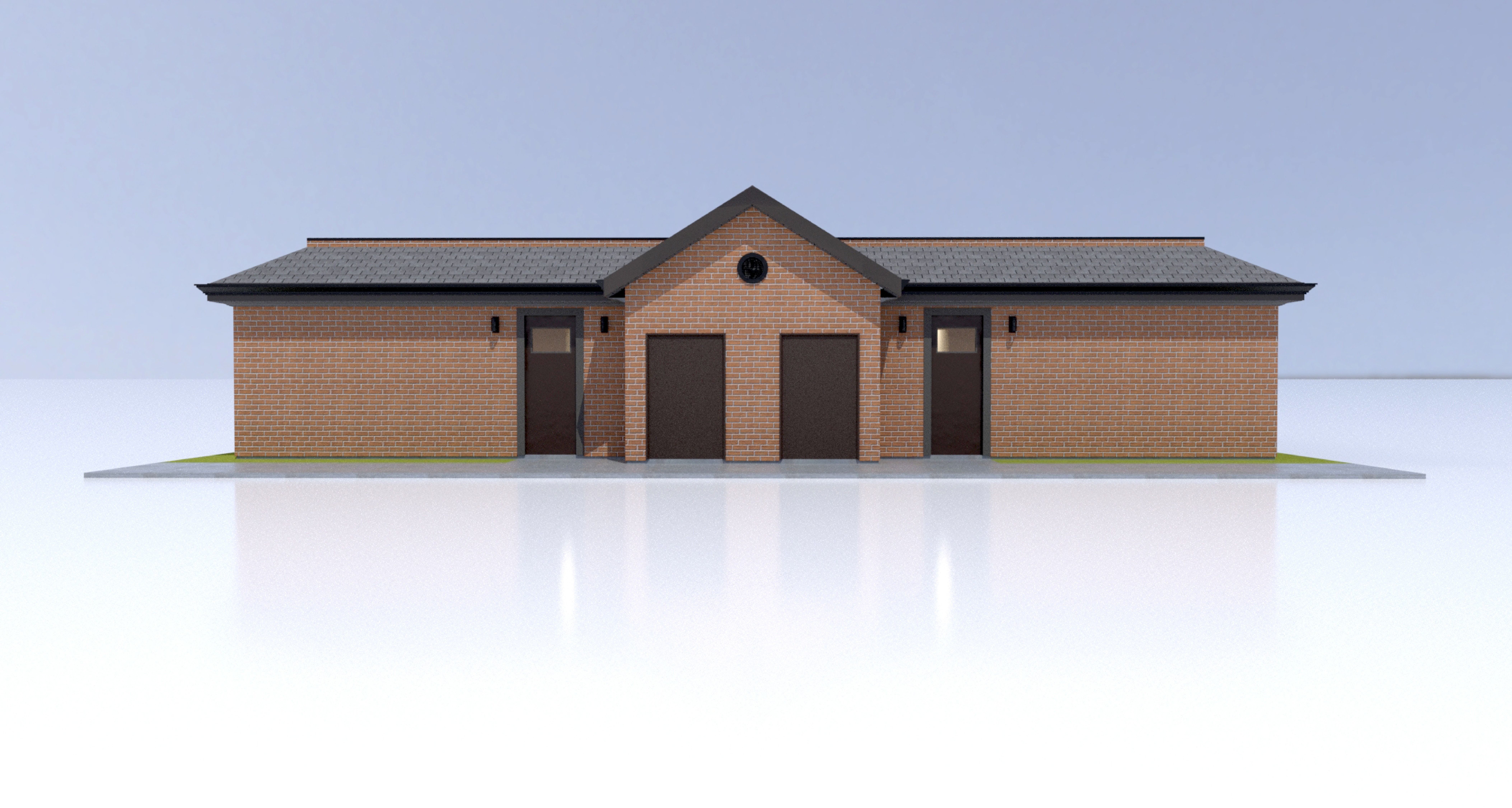 Duplex Residential Architecture and Development with CAD  Plan 3D model_9