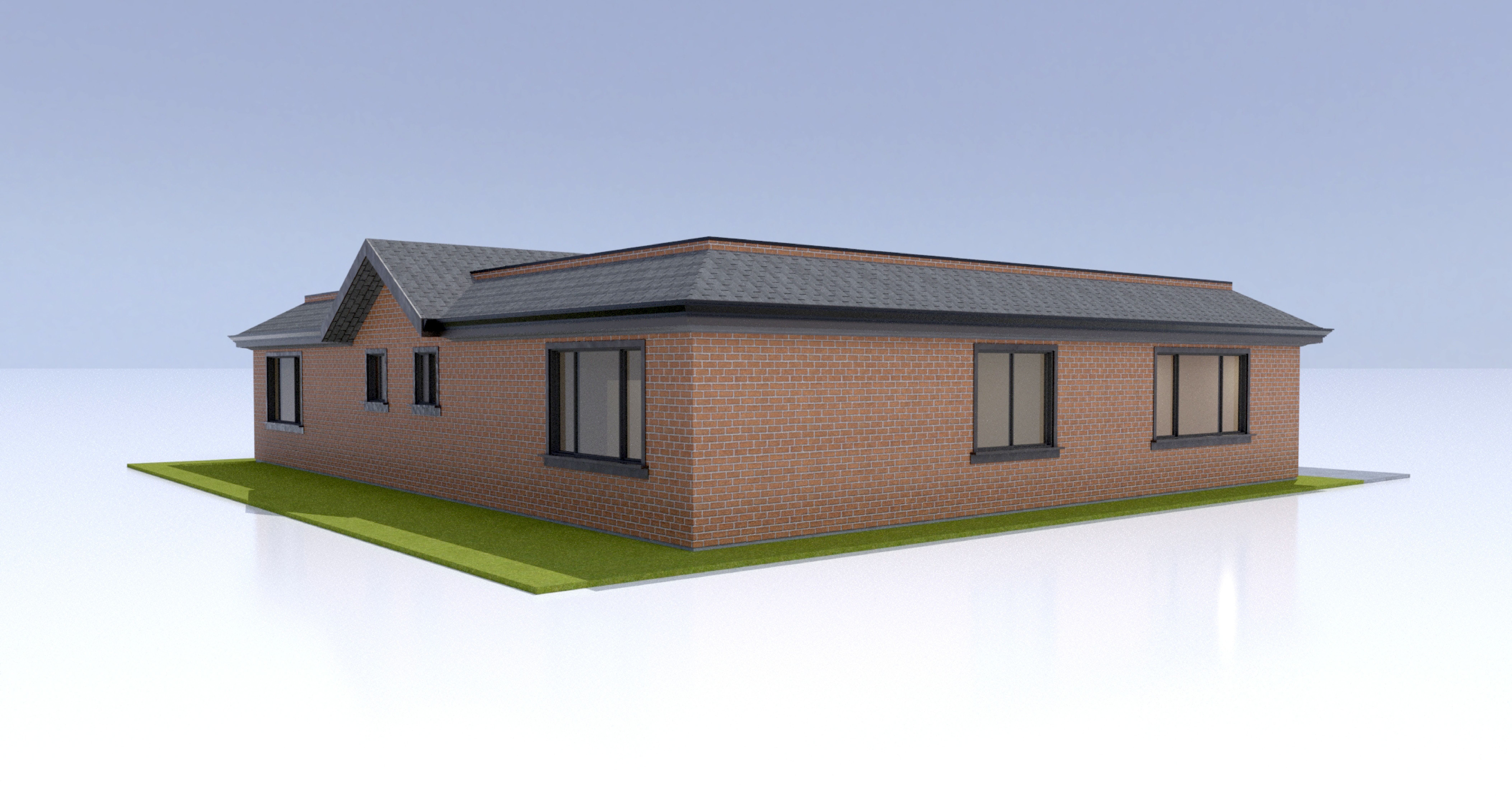 Duplex Residential Architecture and Development with CAD  Plan 3D model_11
