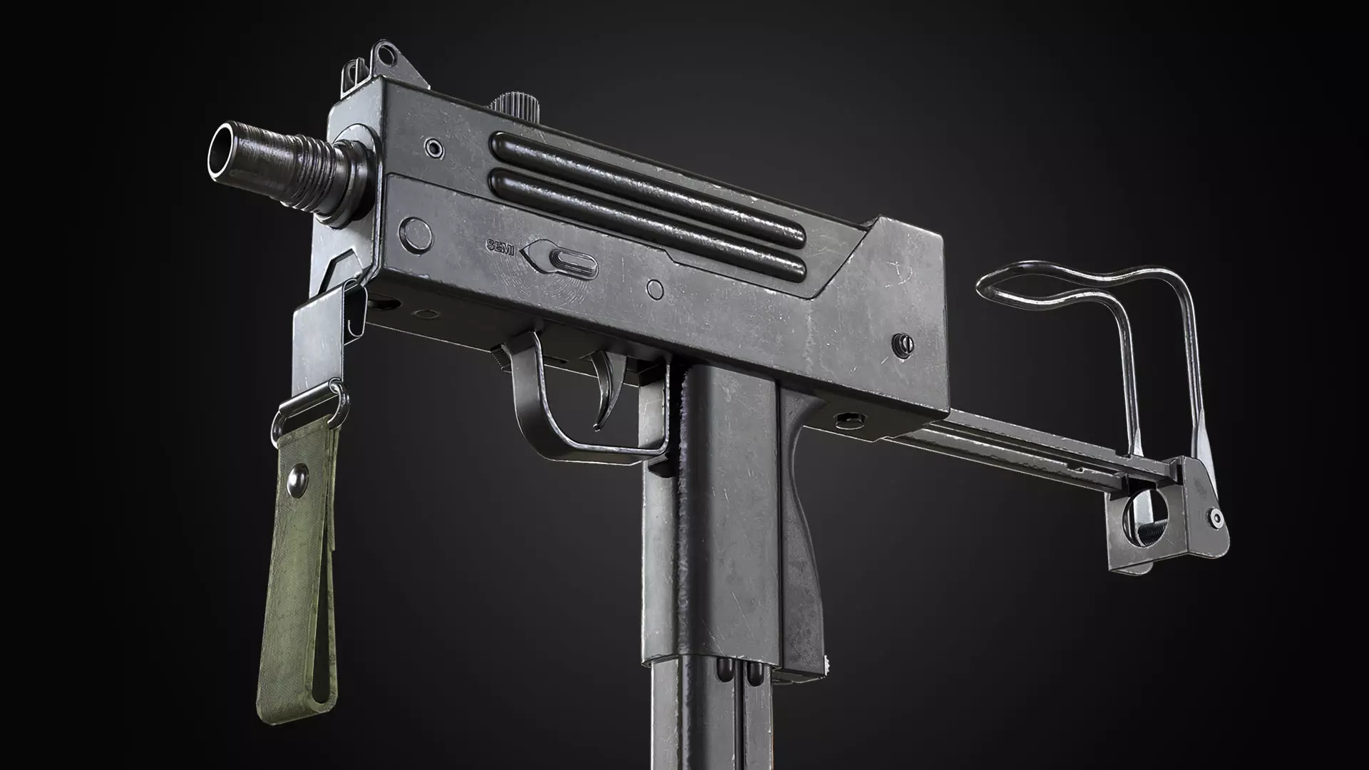 Ingram MAC-10 - PBR Game Ready Free low-poly 3D model
