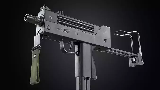 Ingram MAC-10 - PBR Game Ready Free low-poly 3D model