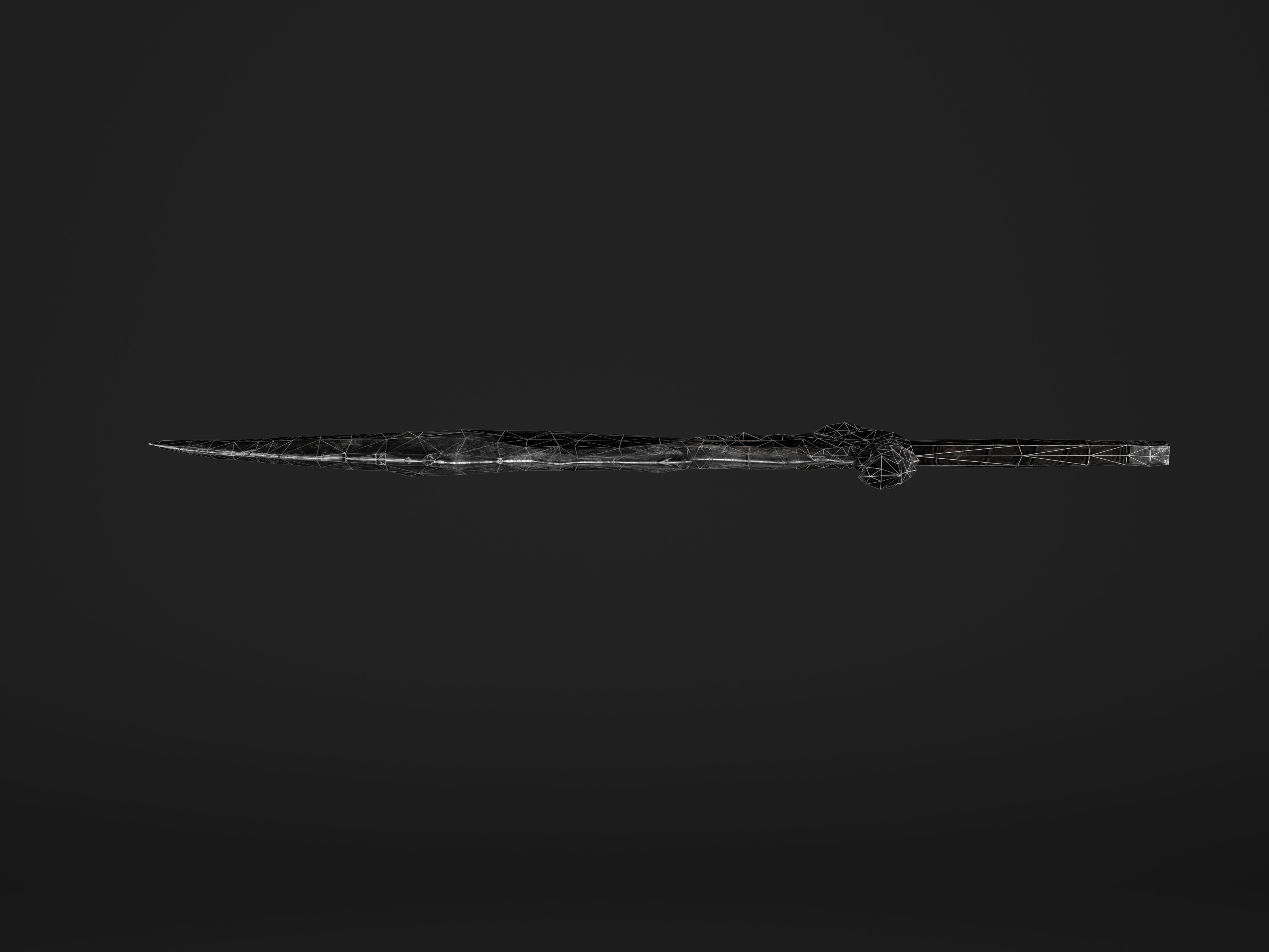 The Black Sore Sword Low-poly 3D model_20