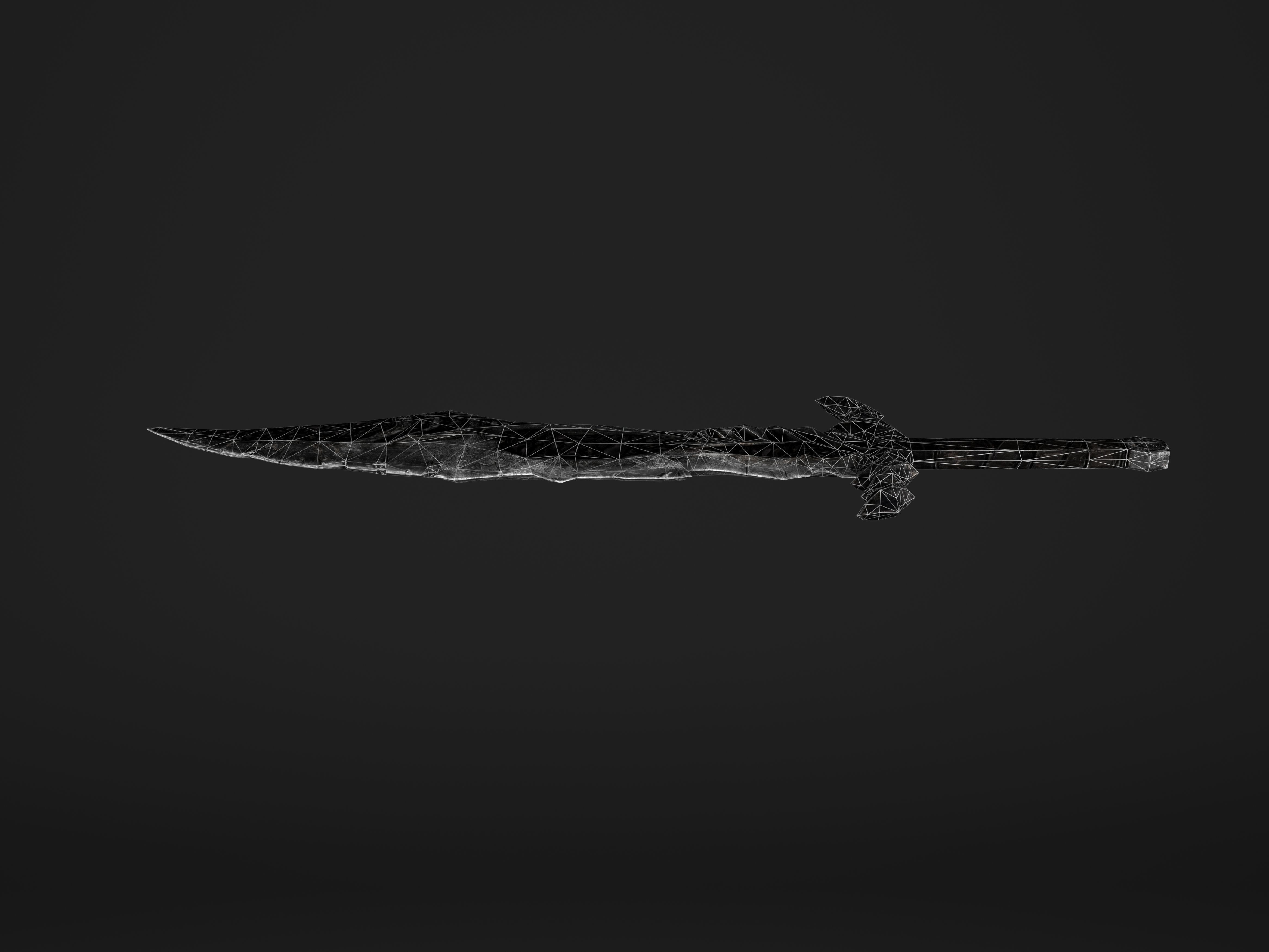 The Black Sore Sword Low-poly 3D model_19