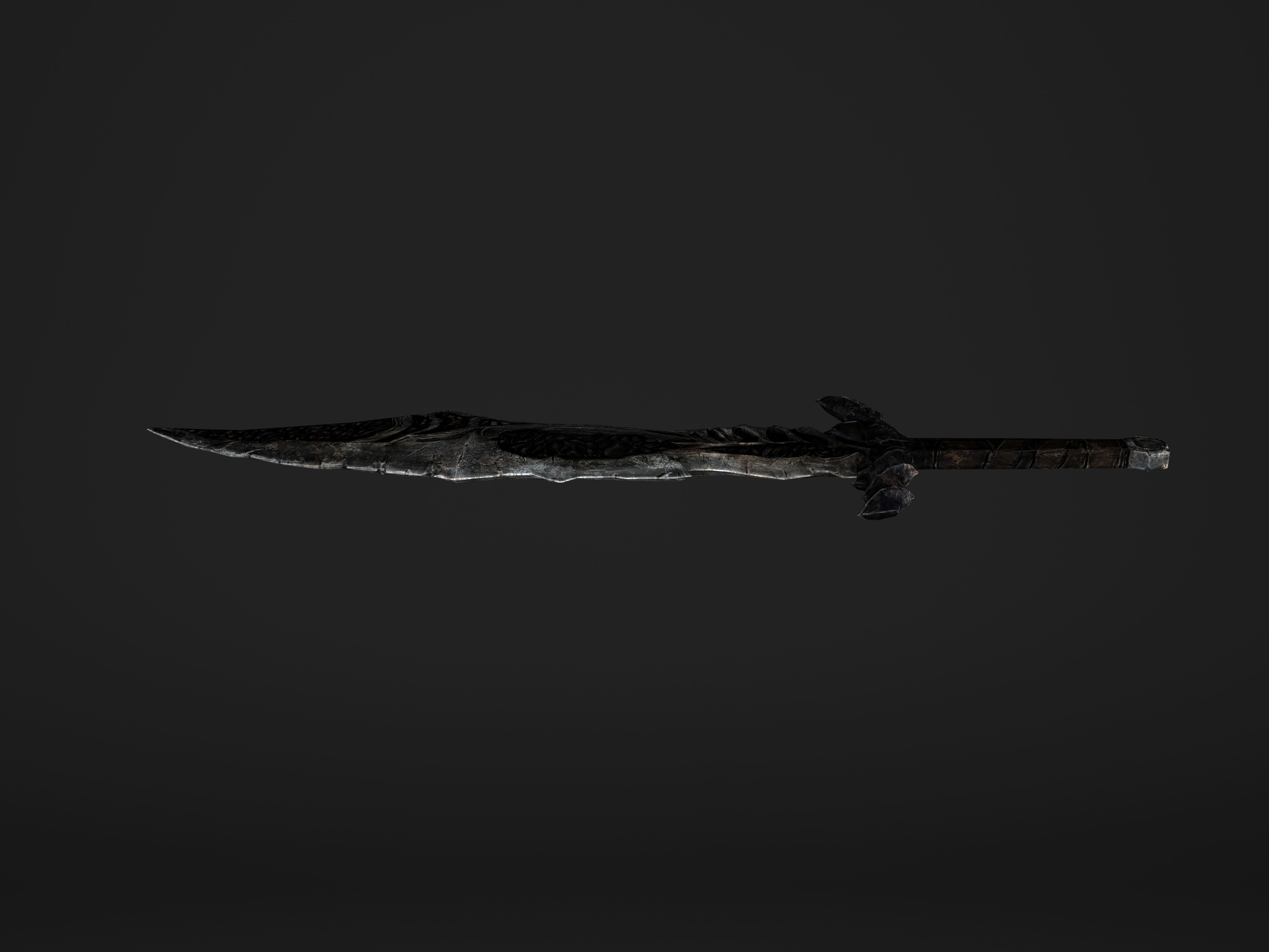 The Black Sore Sword Low-poly 3D model_9