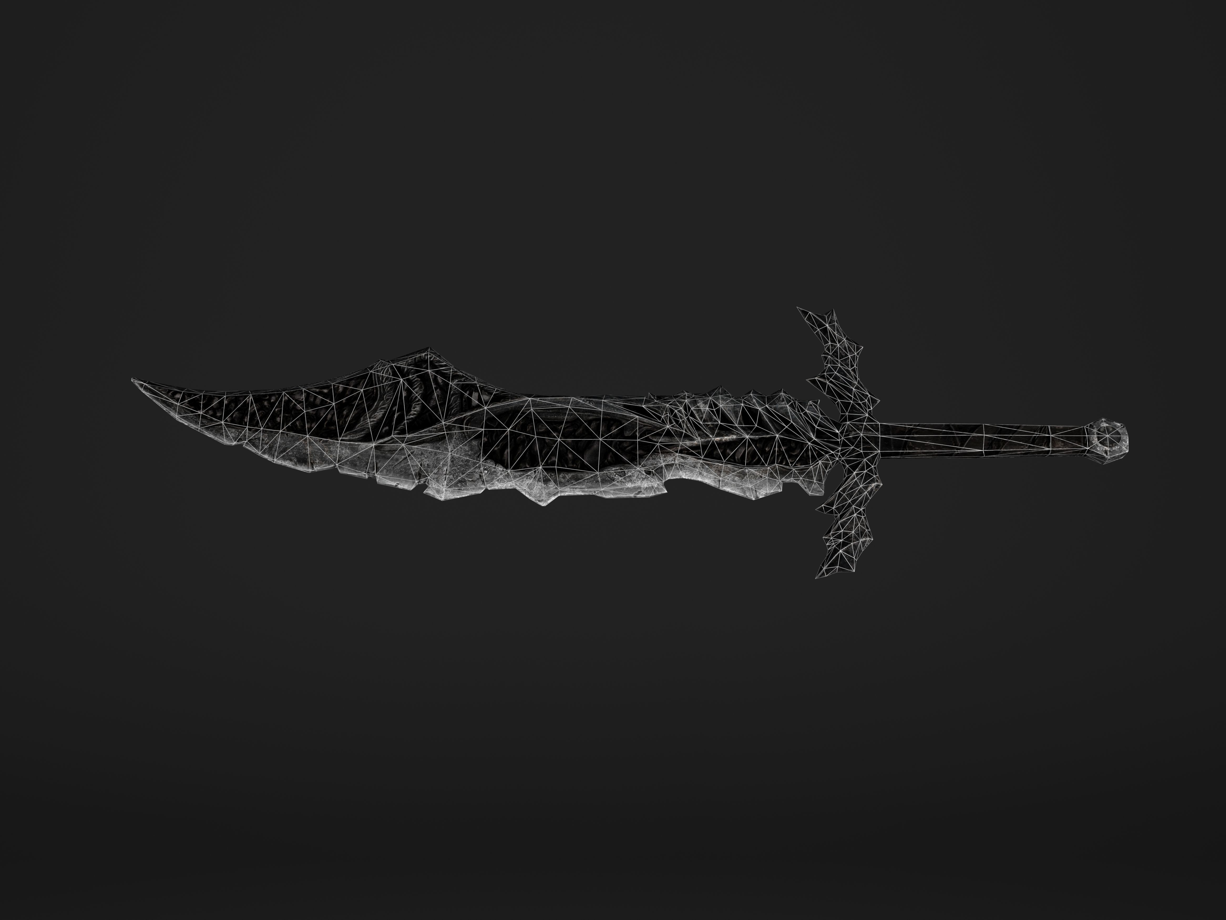 The Black Sore Sword Low-poly 3D model_17