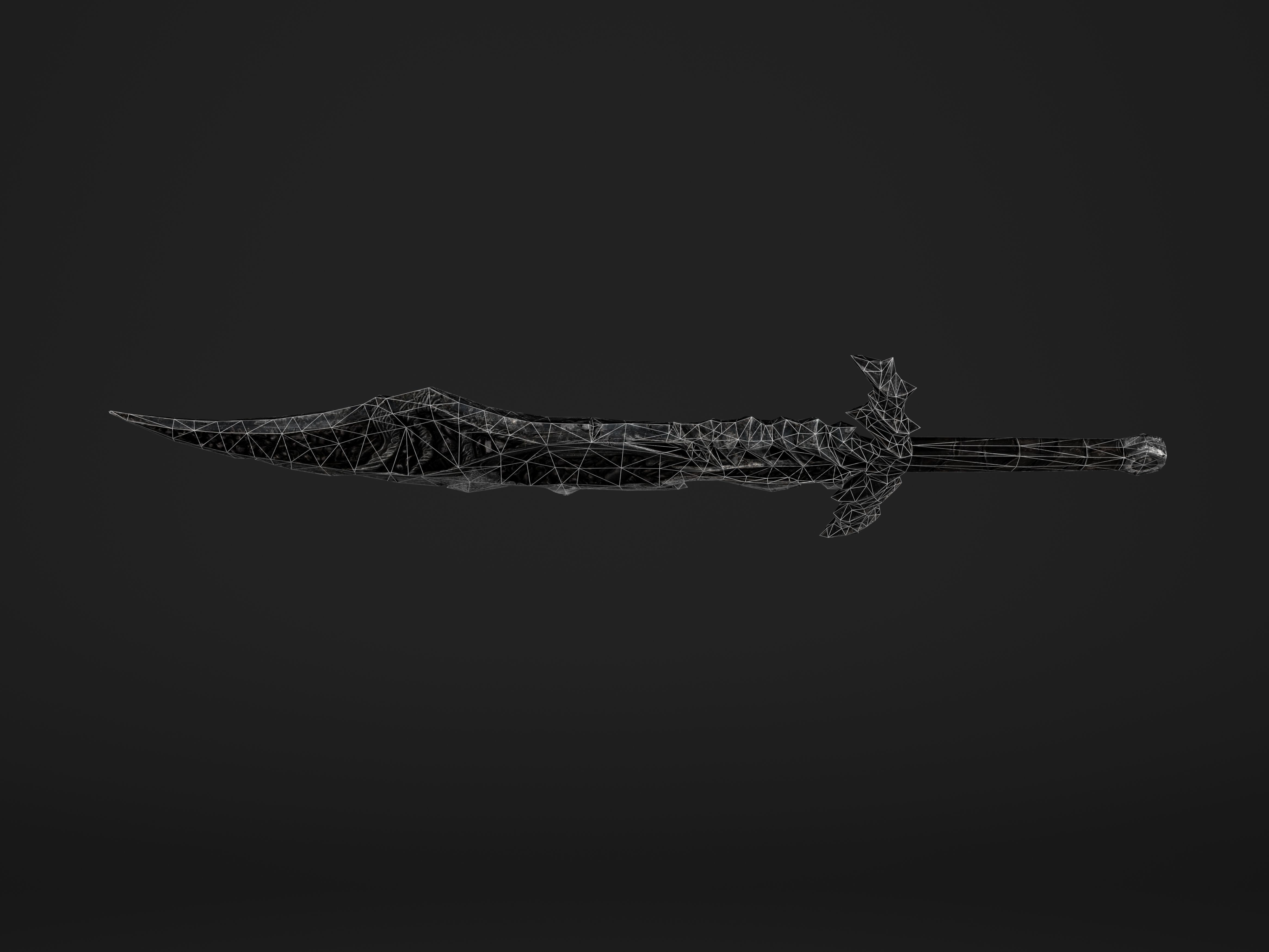 The Black Sore Sword Low-poly 3D model_15