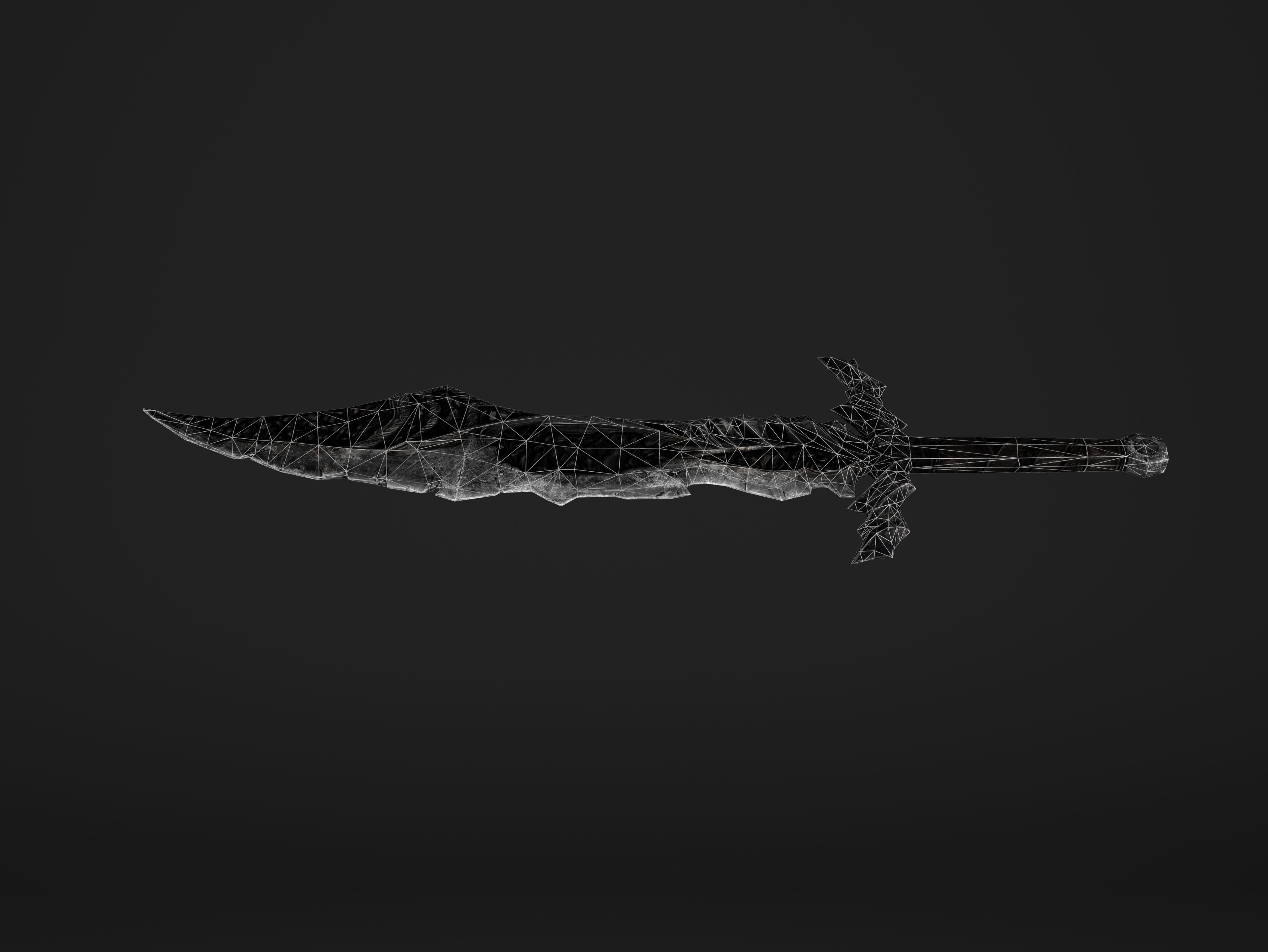 The Black Sore Sword Low-poly 3D model_18