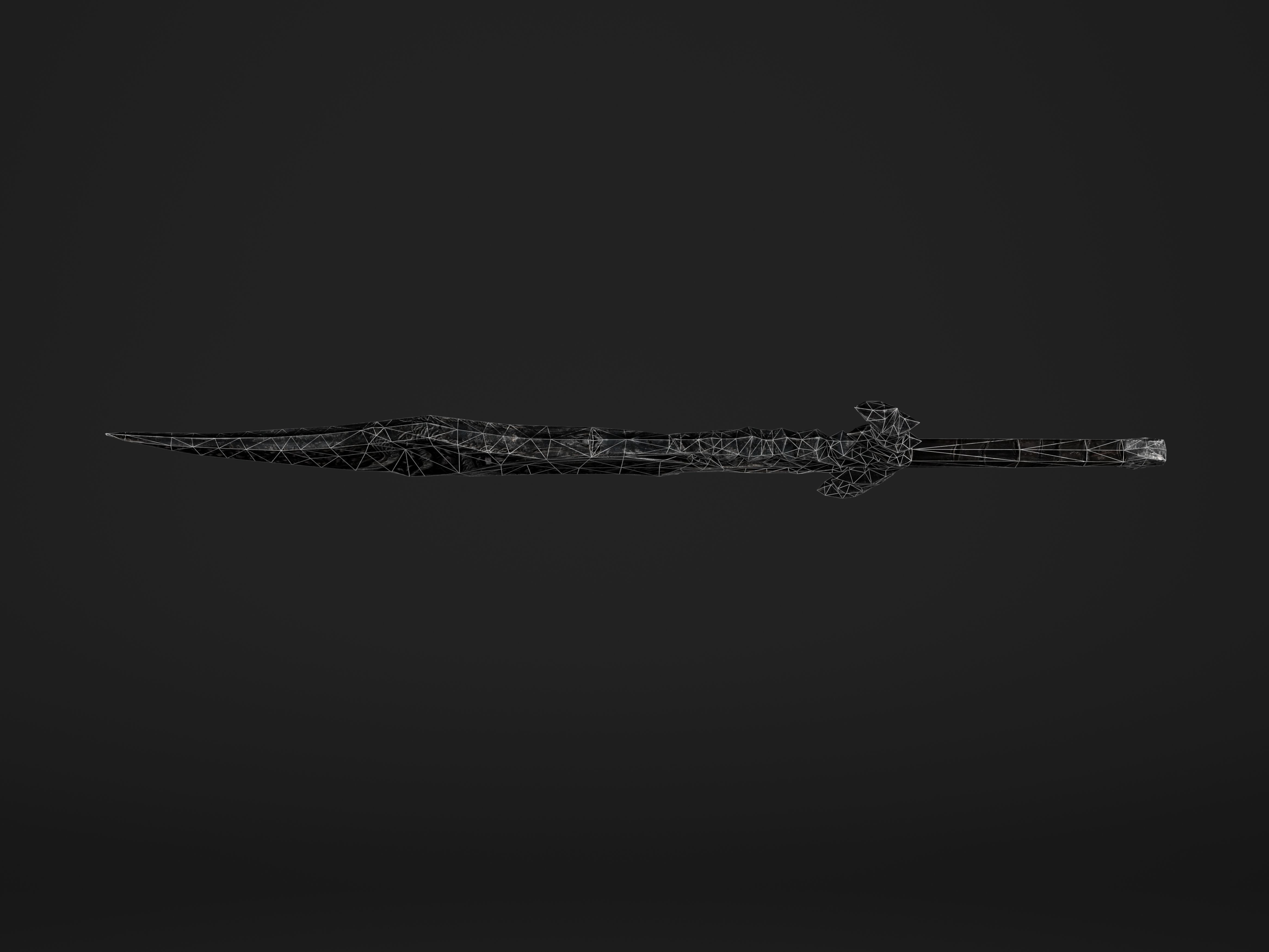 The Black Sore Sword Low-poly 3D model_14