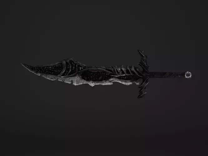 The Black Sore Sword Low-poly 3D model