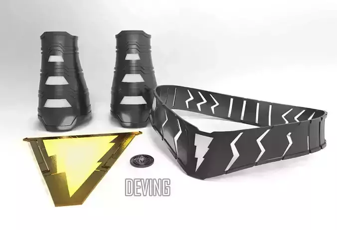 SHAZAM EMBLEM 3D print model