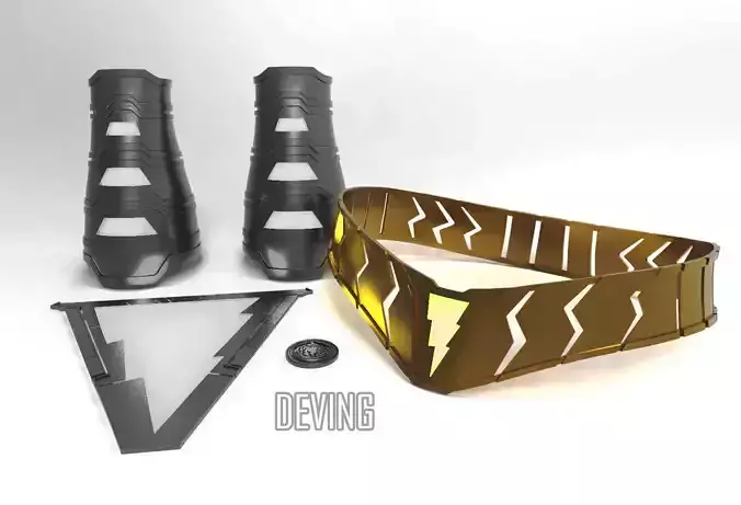 SHAZAM BELT 3D print model