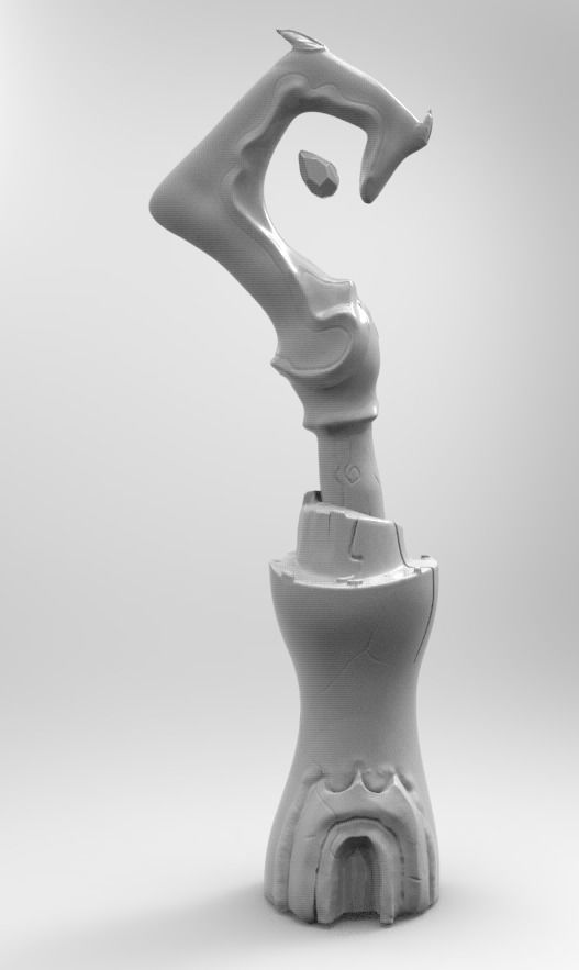 Stylized tower 3D print model_1