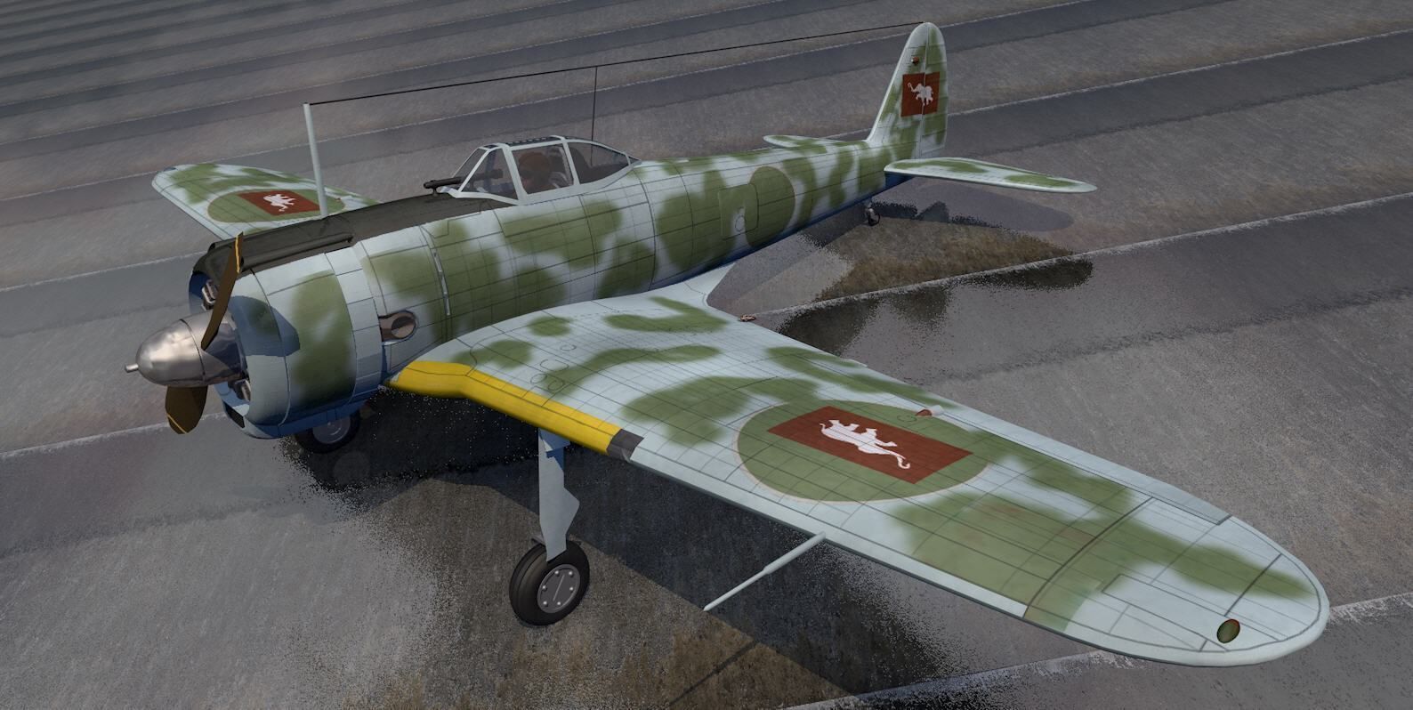 Nakajima Ki-43-1b Hayabusa - aka Oscar 3D model_5