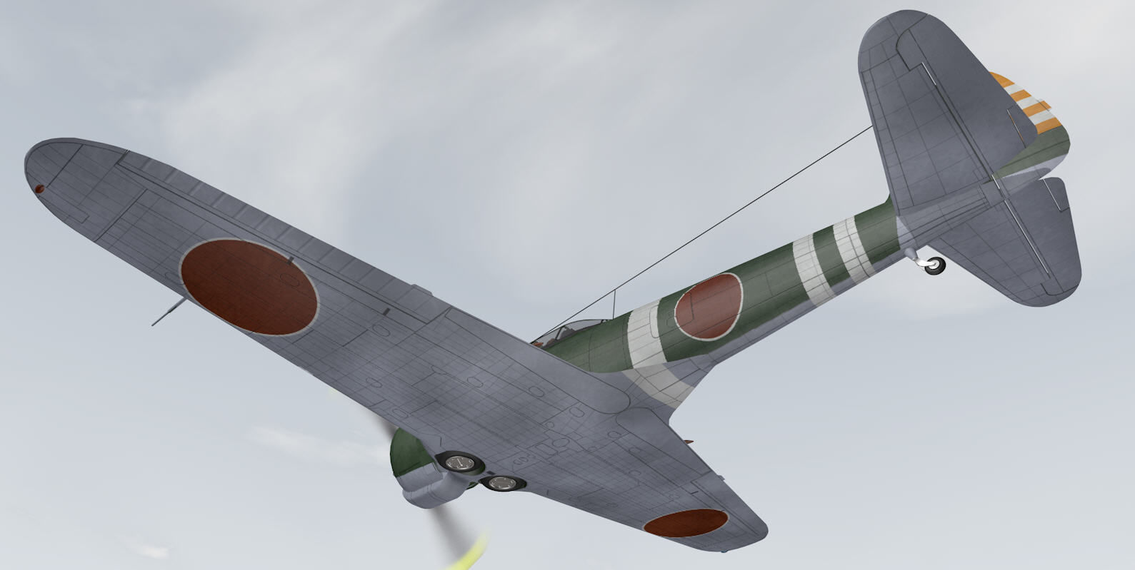 Nakajima Ki-43-1b Hayabusa - aka Oscar 3D model_16