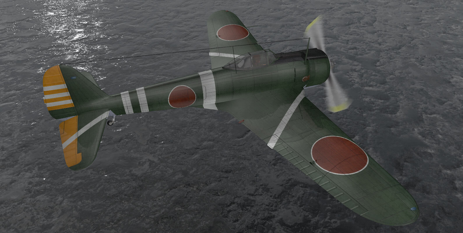 Nakajima Ki-43-1b Hayabusa - aka Oscar 3D model_13