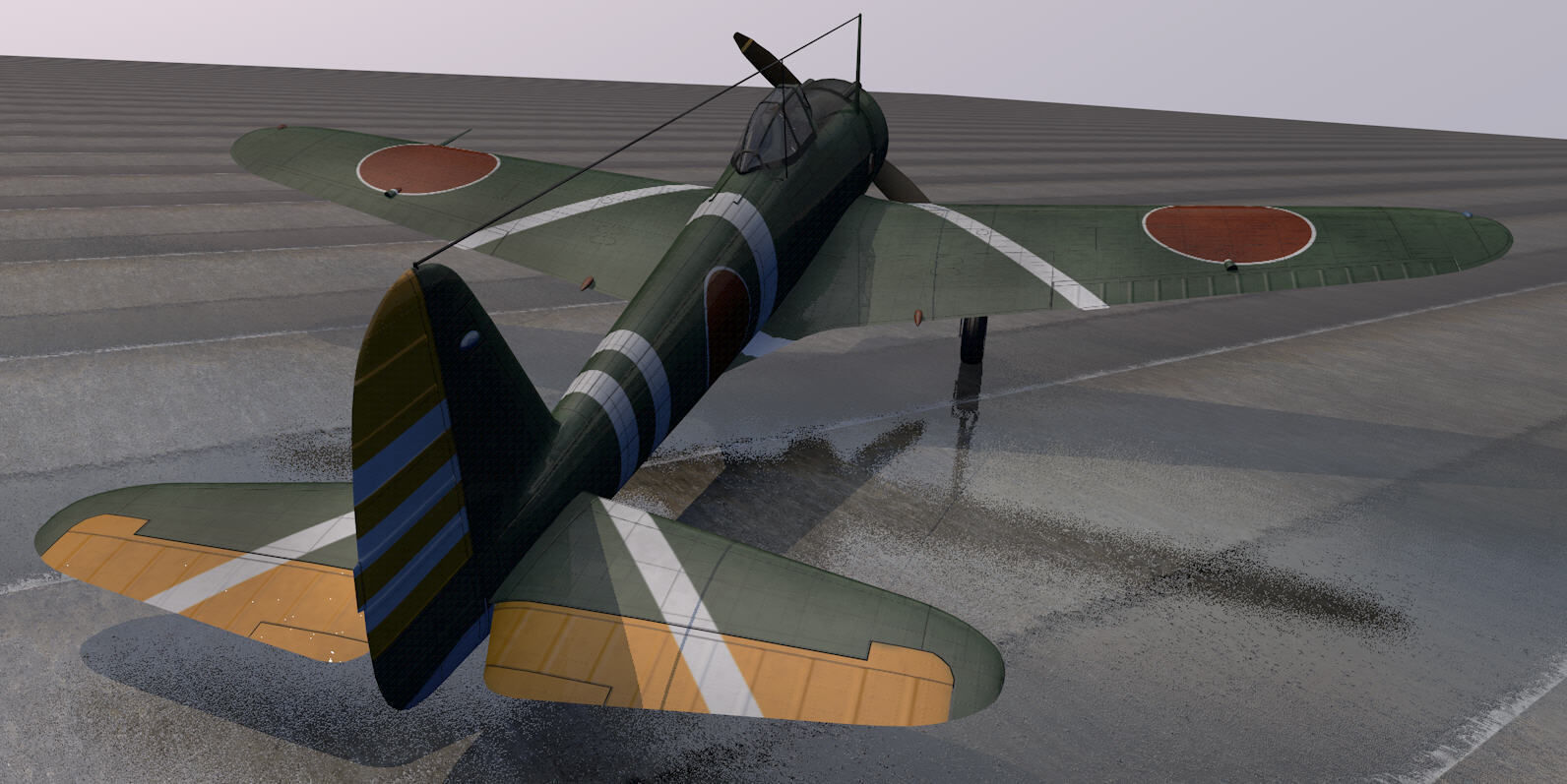 Nakajima Ki-43-1b Hayabusa - aka Oscar 3D model_10