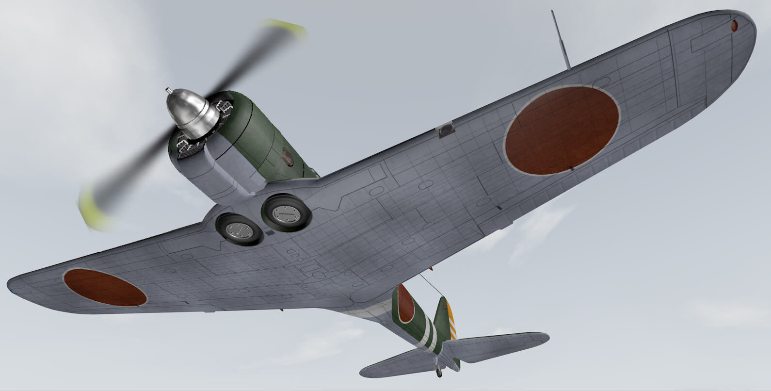 Nakajima Ki-43-1b Hayabusa - aka Oscar 3D model_15