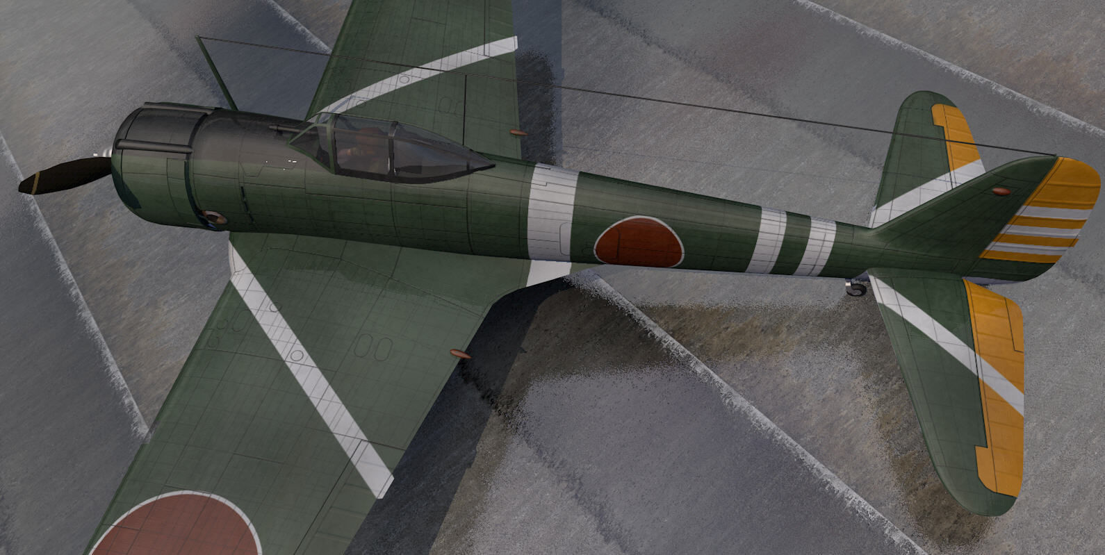 Nakajima Ki-43-1b Hayabusa - aka Oscar 3D model_9