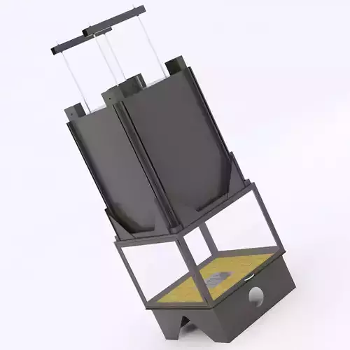 totem 4faces suspendu wood stove