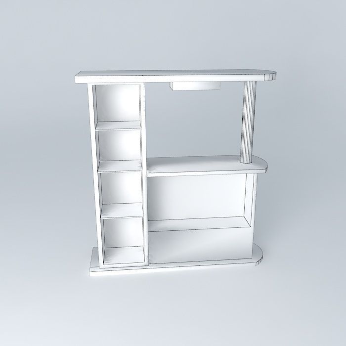 BAR bookcase Free 3D model_4