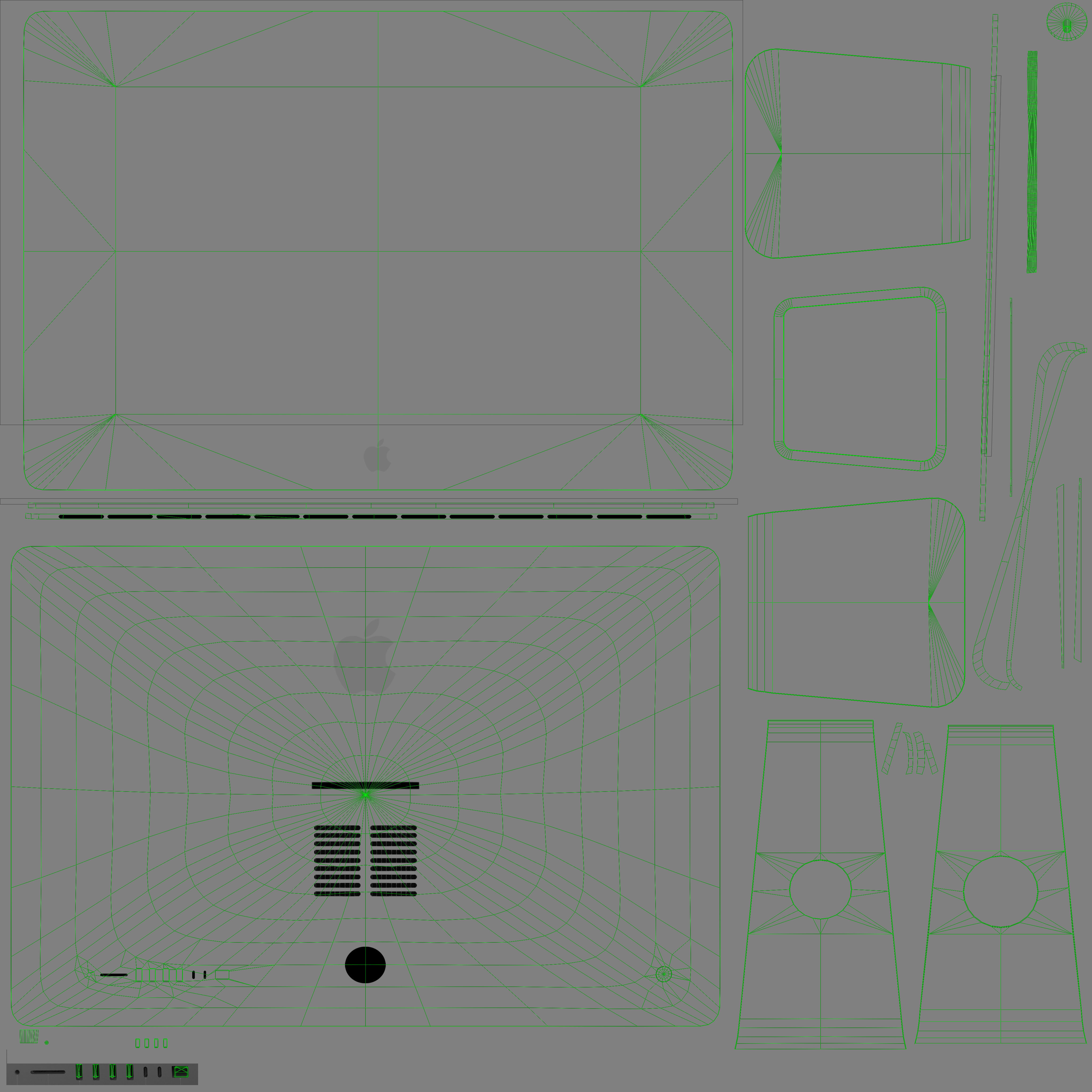 Apple iMac Retina 5K 27inch Display 3D model_21