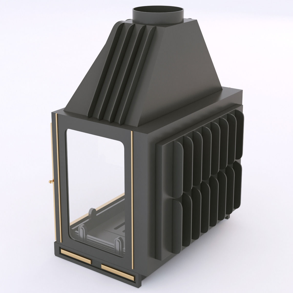 Seguin multivision 7000 wood stove 3D model_3