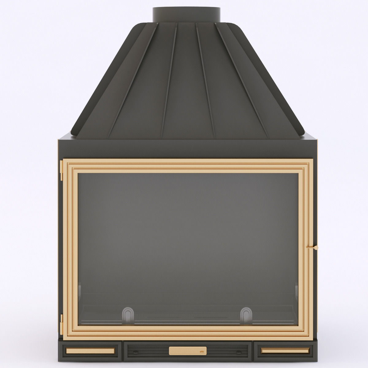 Seguin multivision 7000 wood stove 3D model_4
