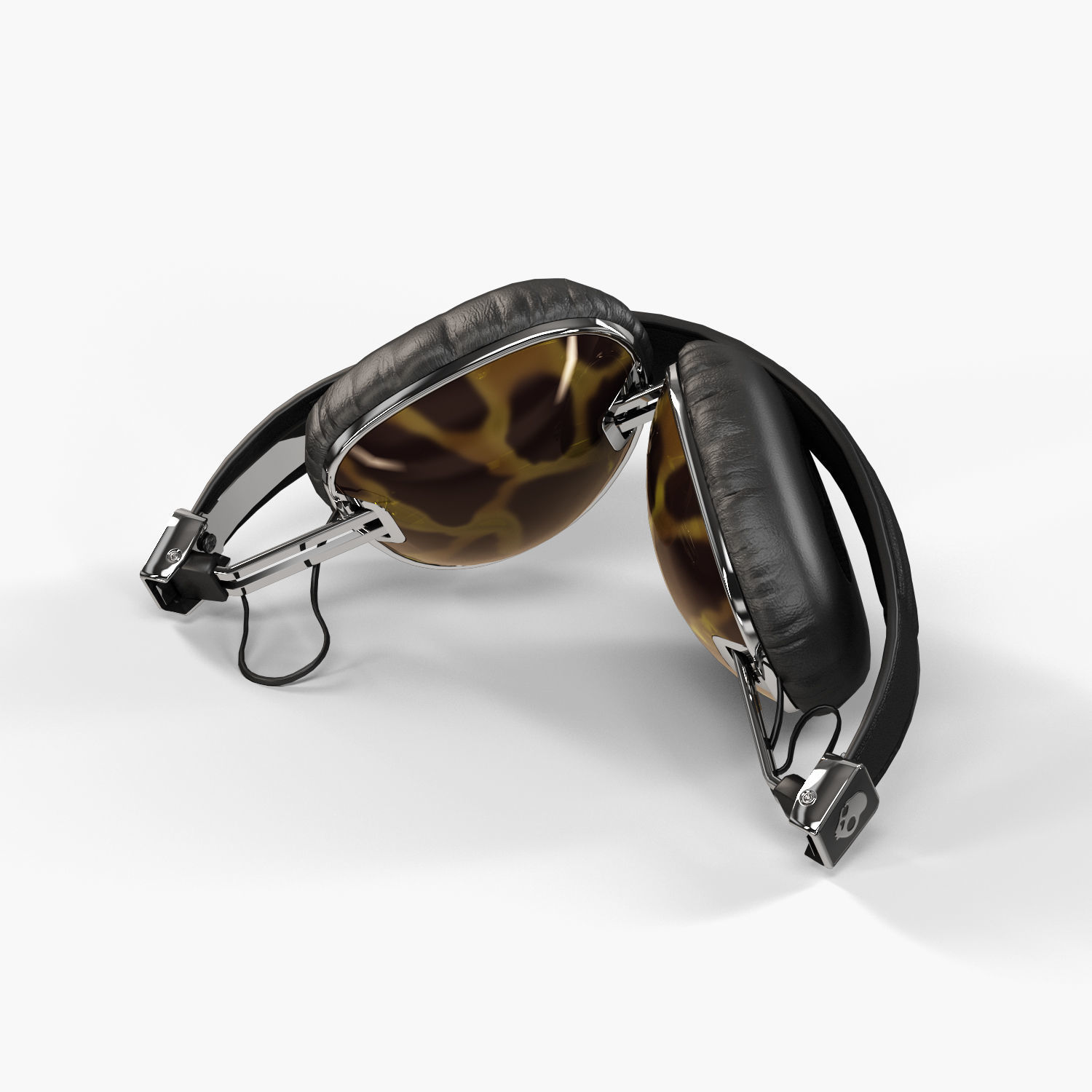 Skullcandy Navigator Tortoise headphones 3D model_9